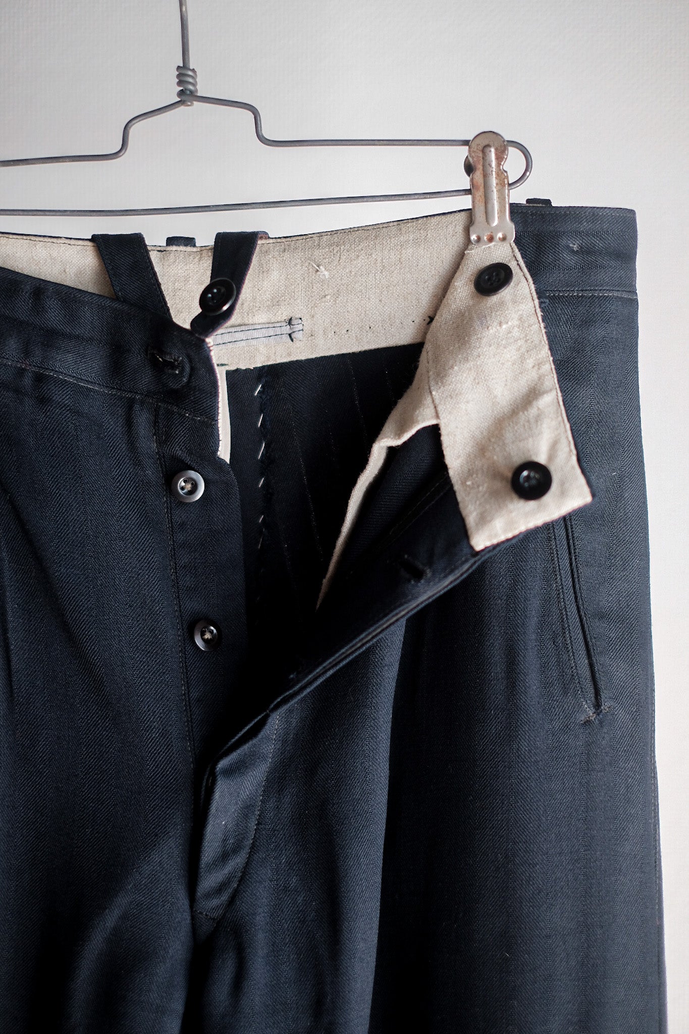 【~40's】German Vintage Rayon Wool Trousers