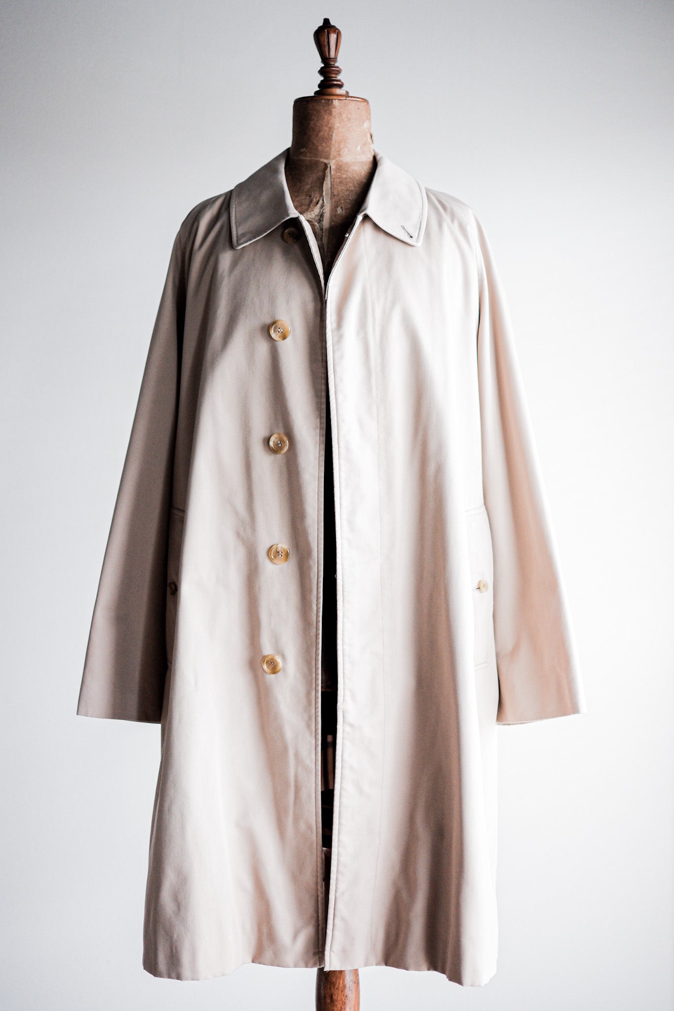 【~80's】Vintage Burberry's Single Raglan Balmacaan Coat