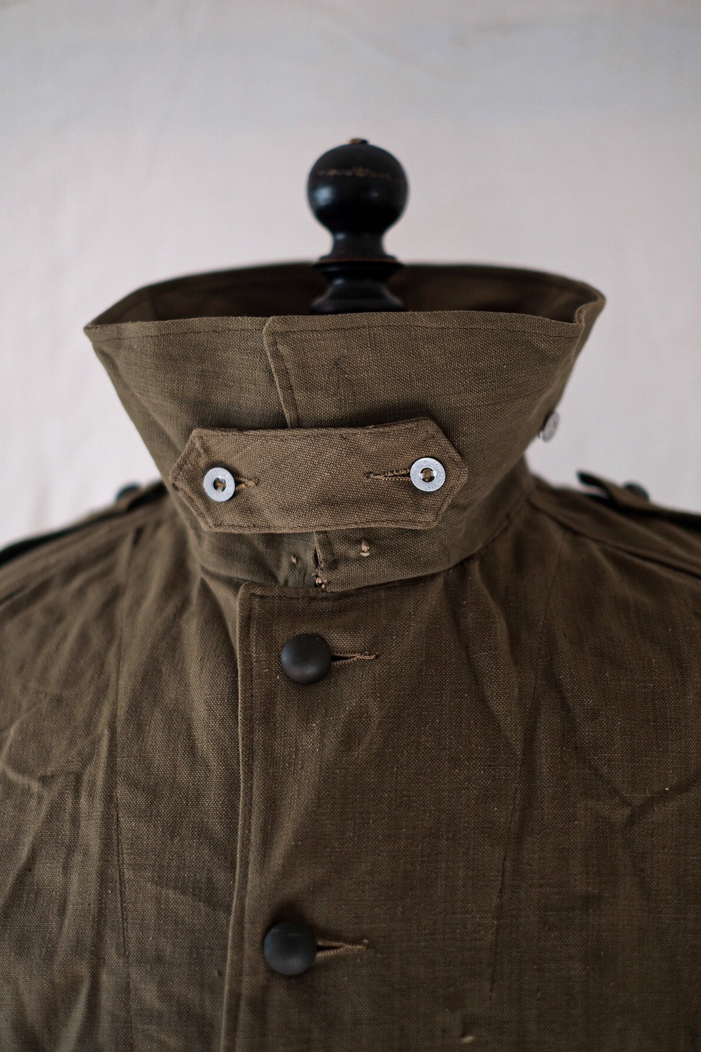 【~50's】French Army M35 Motorcycle Coat Size.1 "Dead Stock"
