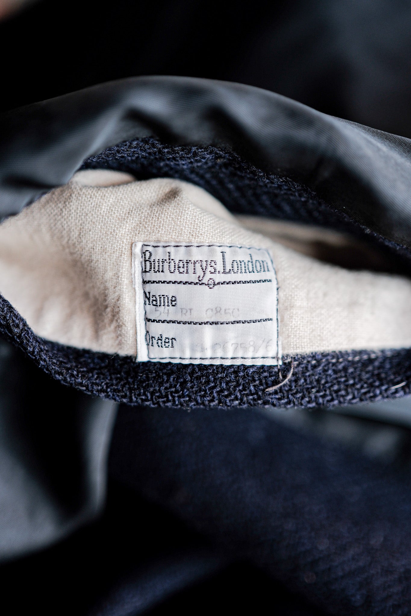 【~80's】Vintage Burberry's Single Raglan Balmacaan Coat Size.54RL "HARRIS TWEED" "Kraft 別注"