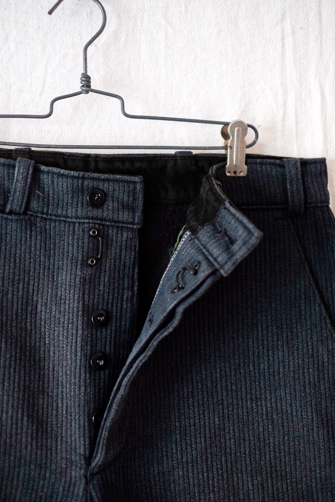 【~50's】French Vintage Cotton Pique Work Pants