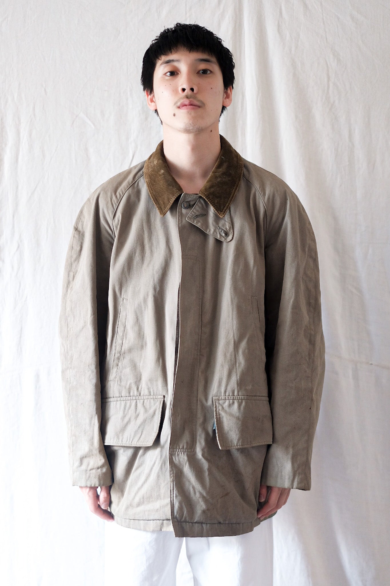 【~60's】French Vintage Cotton Hunting Jacket "Belle Jardiniere"