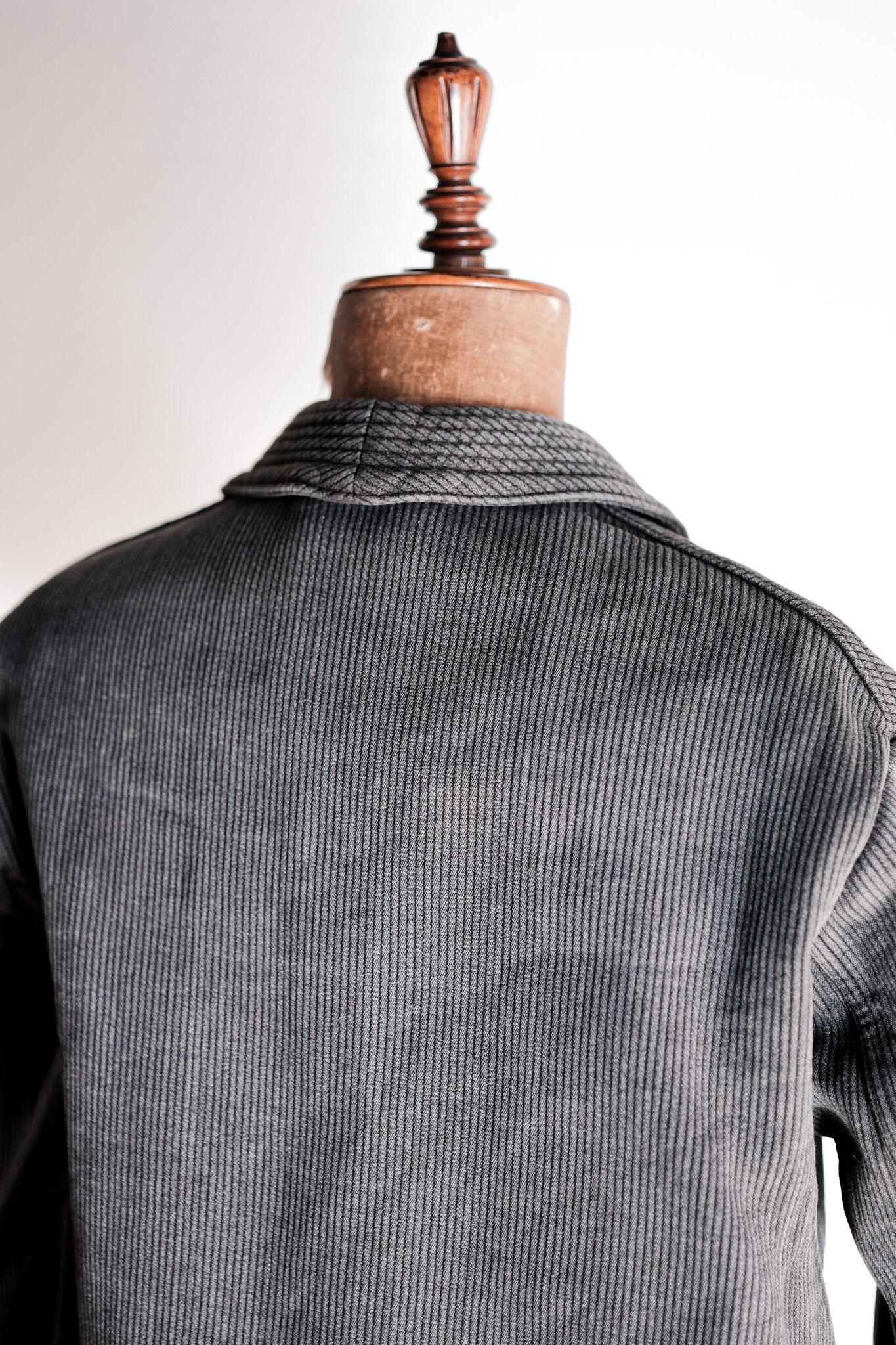【~50's】French Vintage Gray Cotton Pique Hunting Jacket