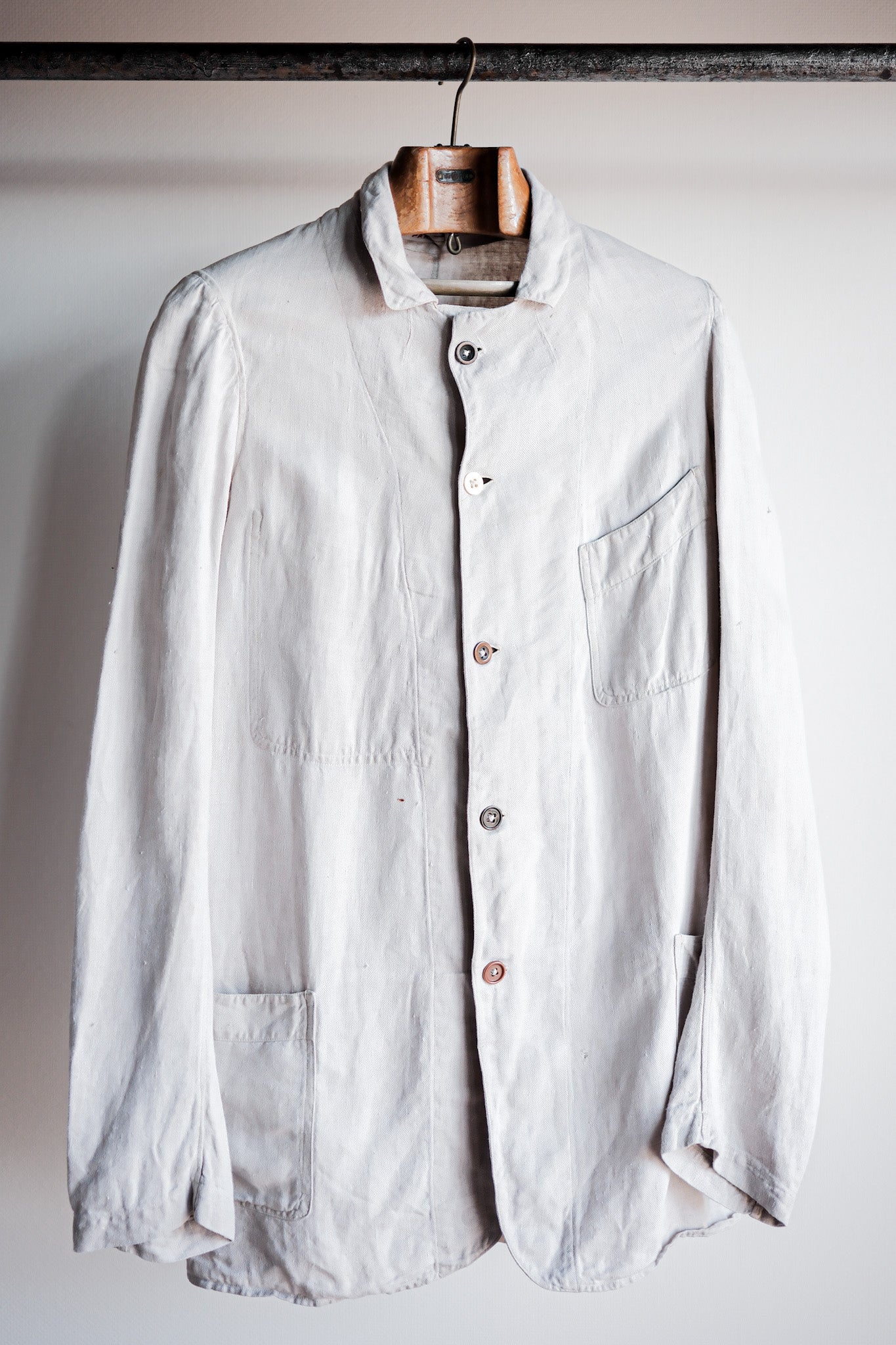 【~20's】French Vintage Linen Jacket "Belle Jardiniere"