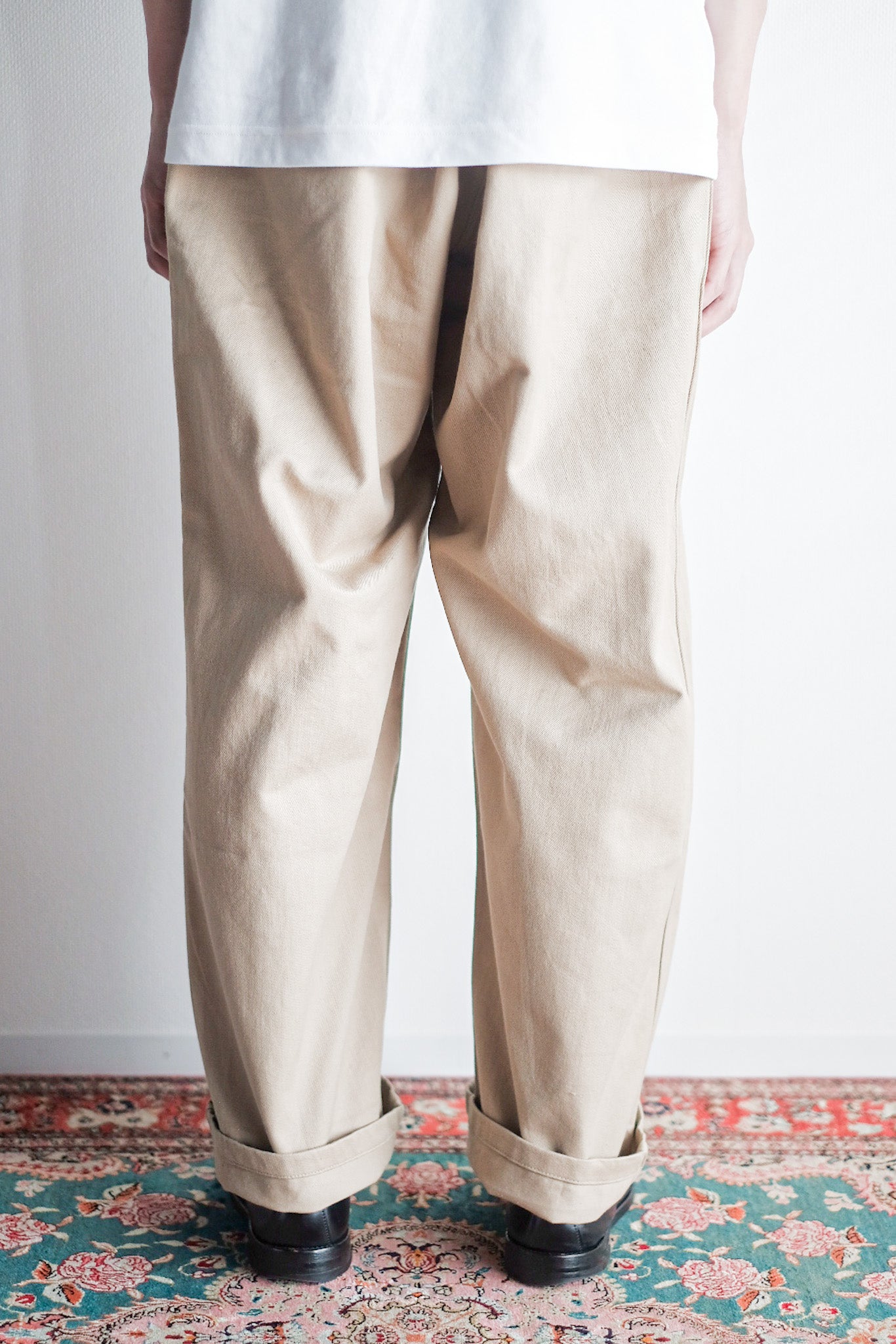 【~60's】French Army M52 Chino Trousers Size.16 "Dead Stock"