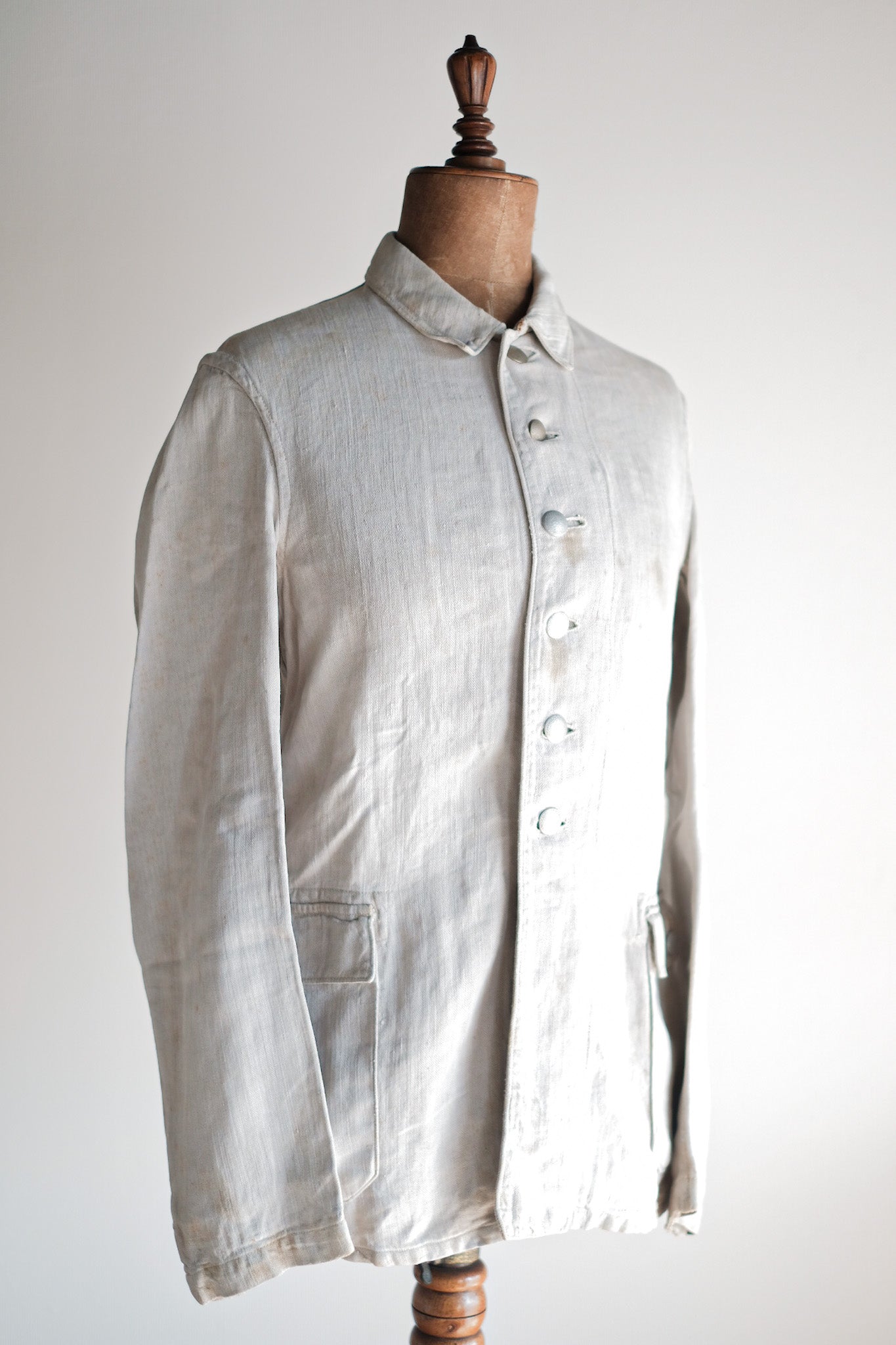 【~30's】WW2 German Army Drillich HBT Linen Jacket