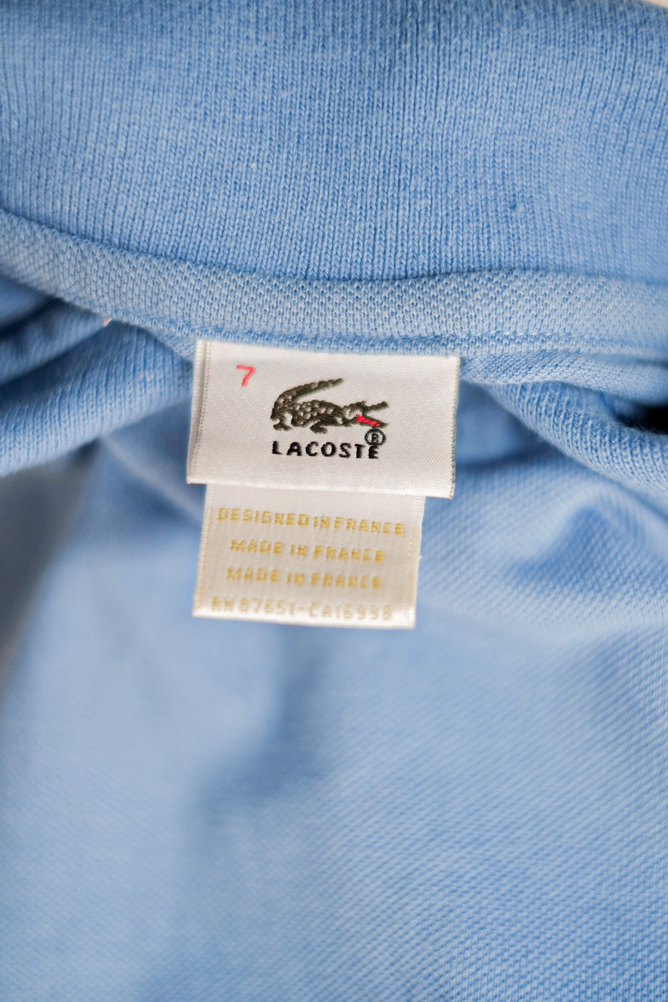 【~90's】CHEMISE LACOSTE S/S Polo Shirt Size.7 "Light Blue"