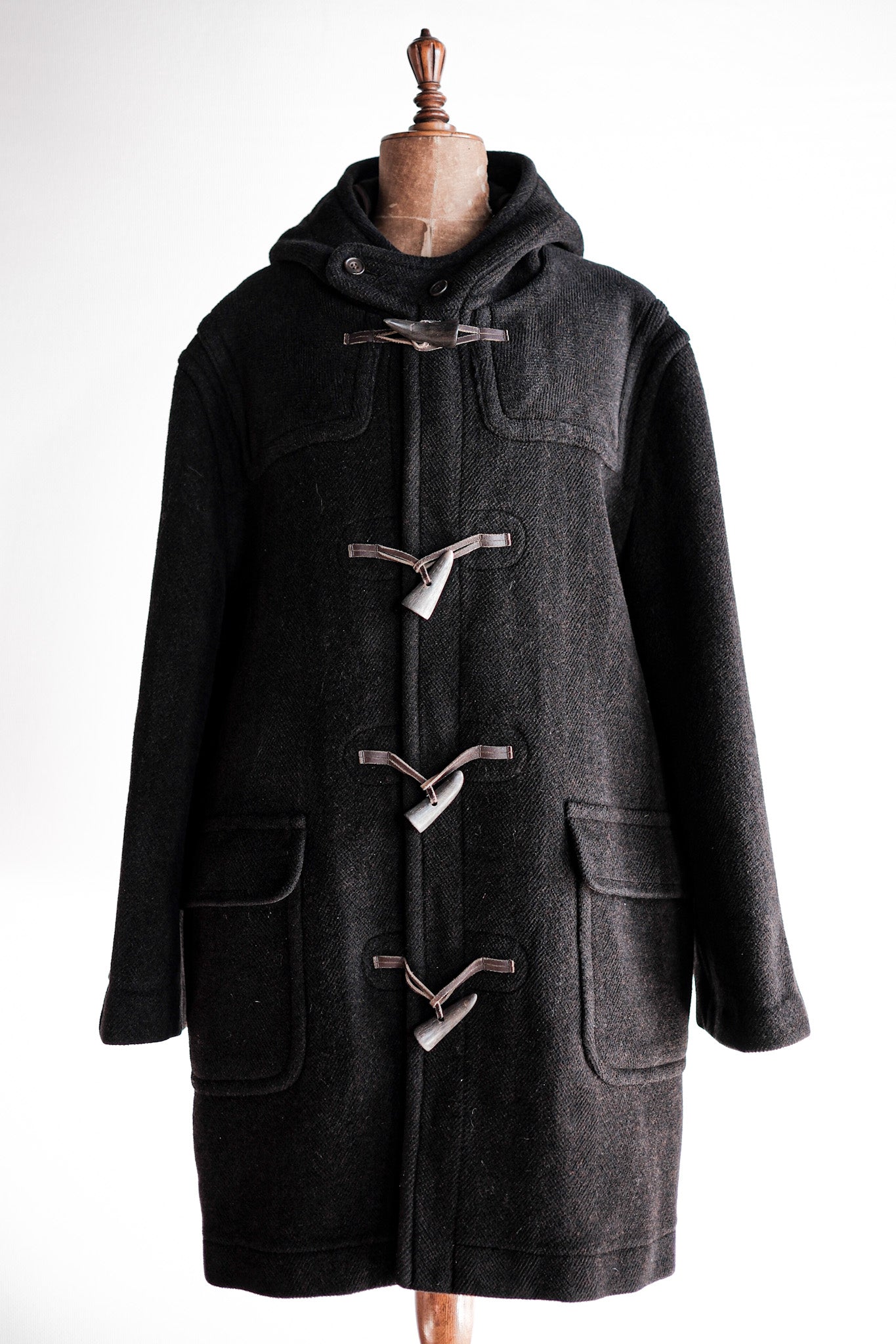【~90's】Old INVERTERE Wool Duffle Coat "Moorbrook"