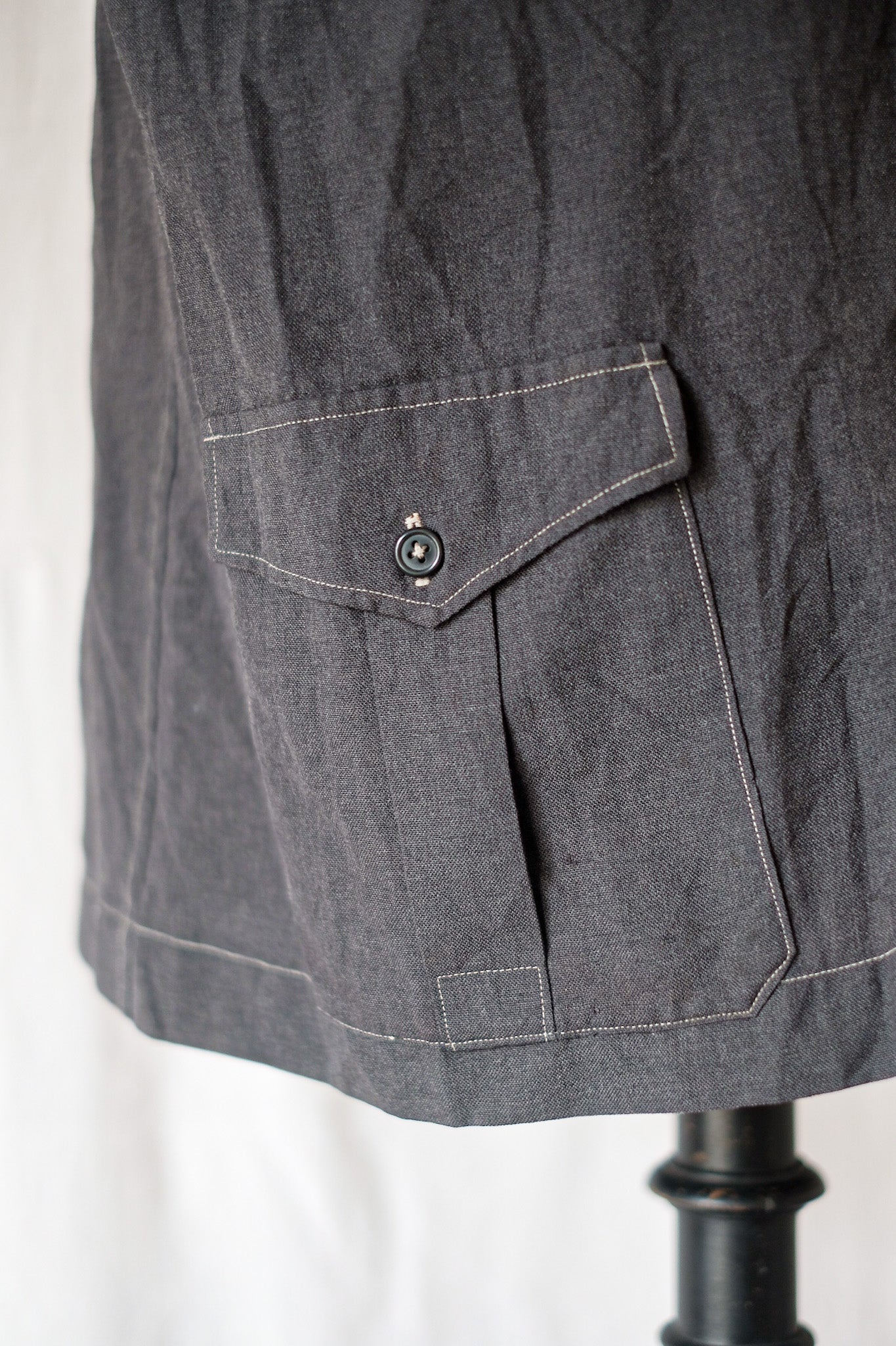 【~50's】French Vintage Light Wool Gabardine Work Jacket