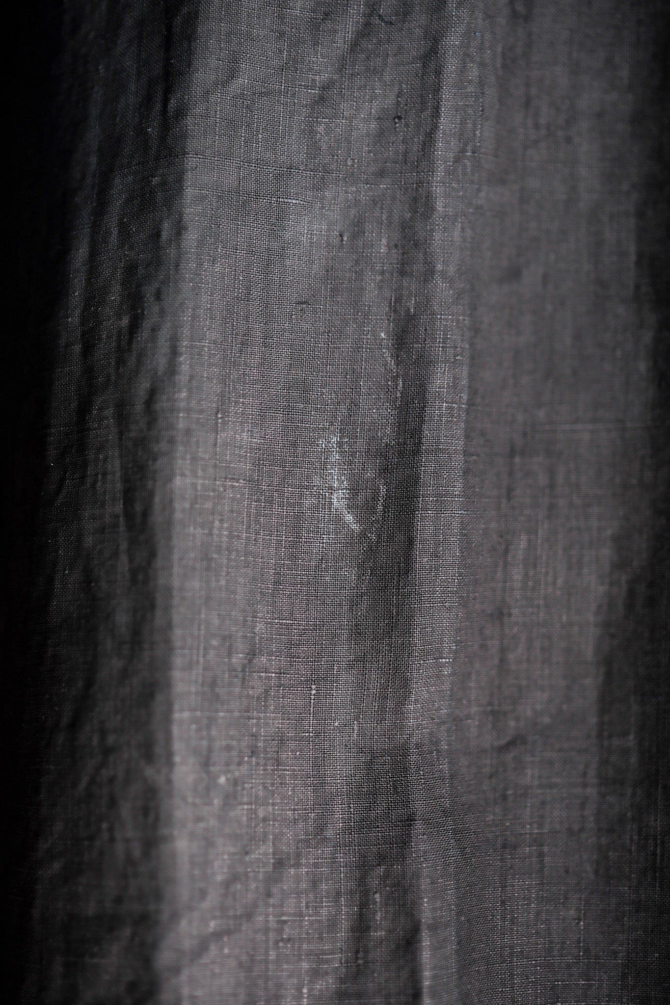 【Early 20th C】French Antique Indigo Linen Smock "Biaude"