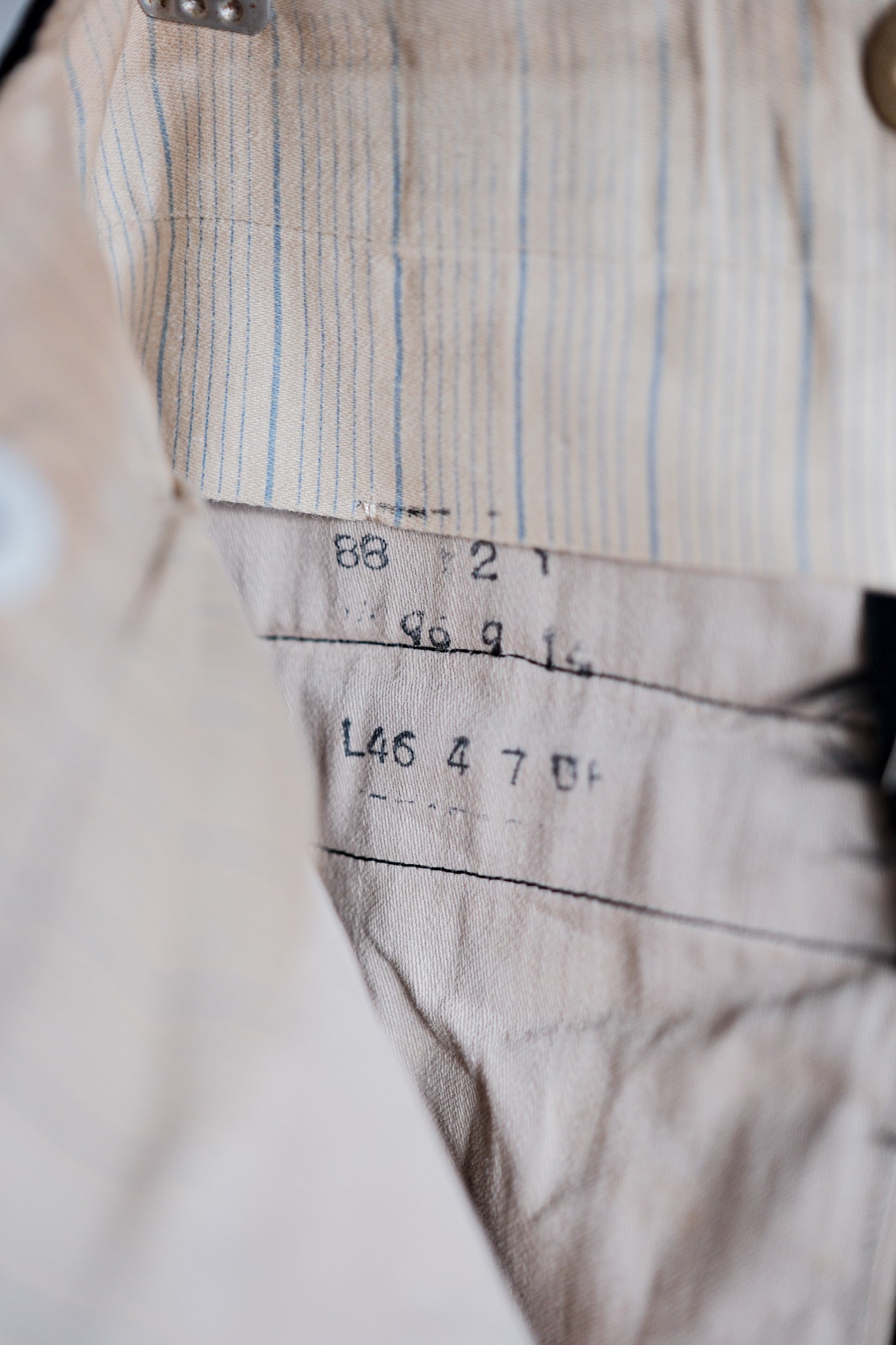 【~40's】French Vintage Black Wool Trousers