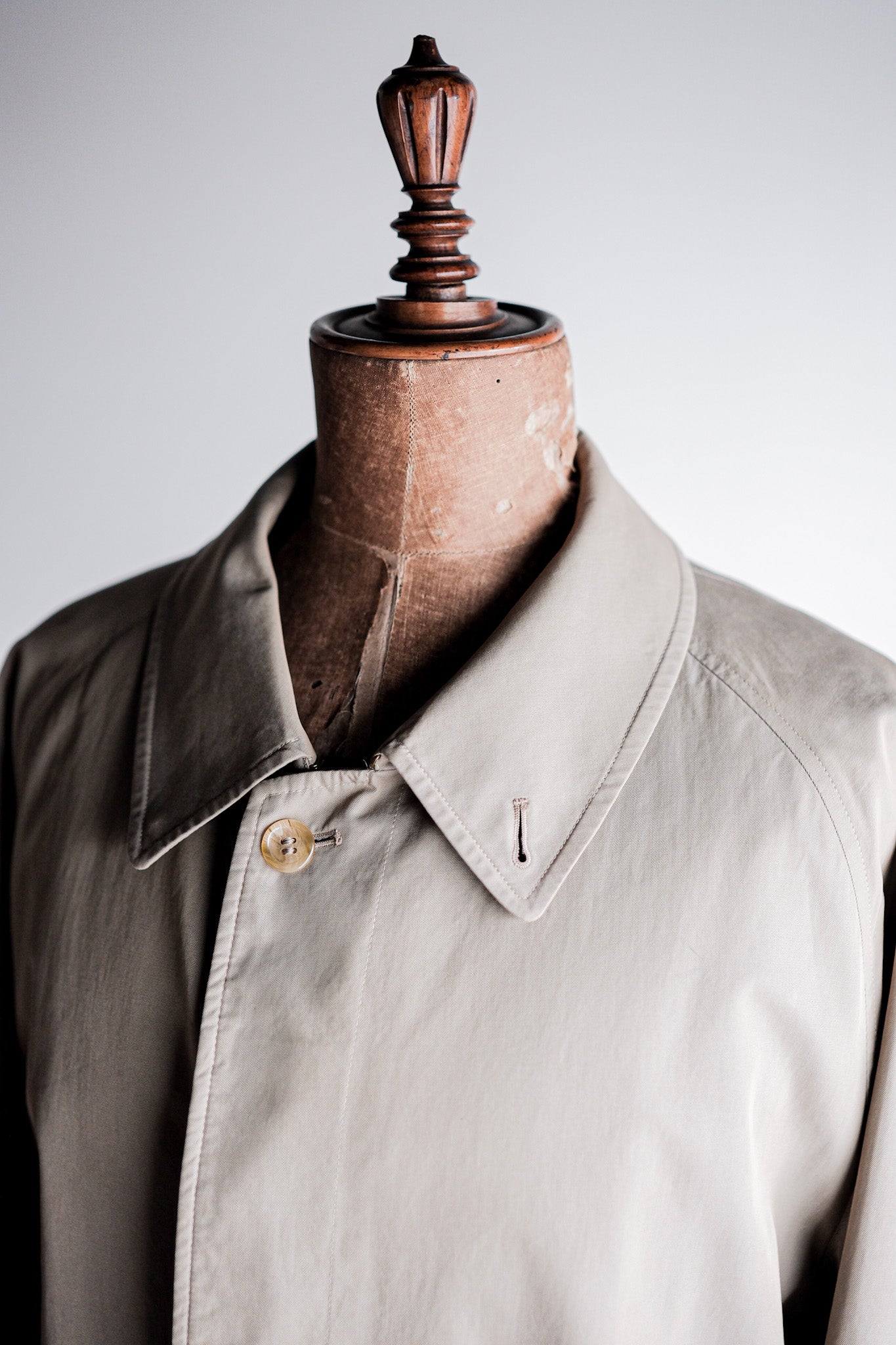 【~80's】Vintage Burberry's Single Raglan Balmacaan Coat C100 Size.48REG