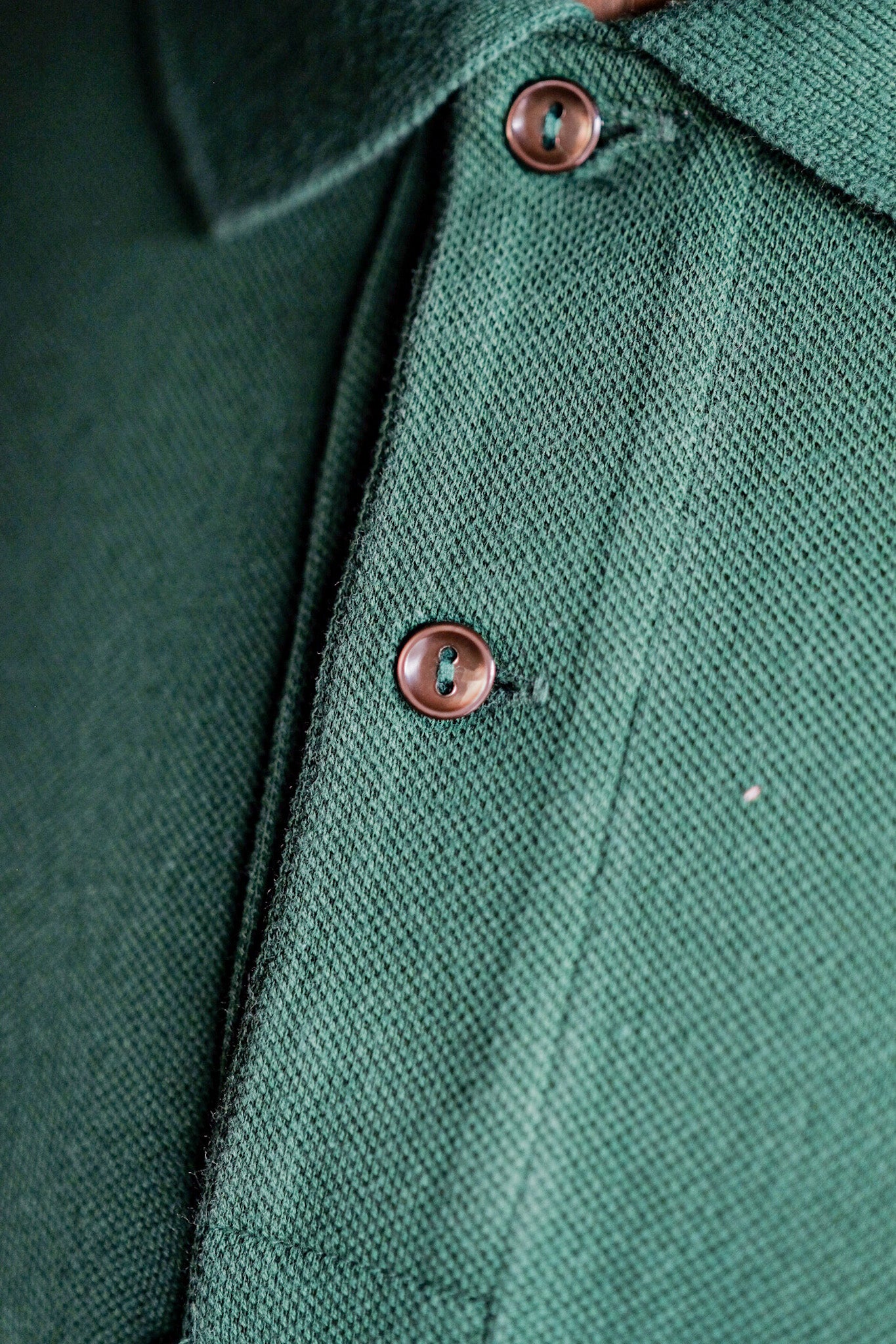 【~80's】CHEMISE LACOSTE L/S Polo Shirt Size.5 "Forest Green"