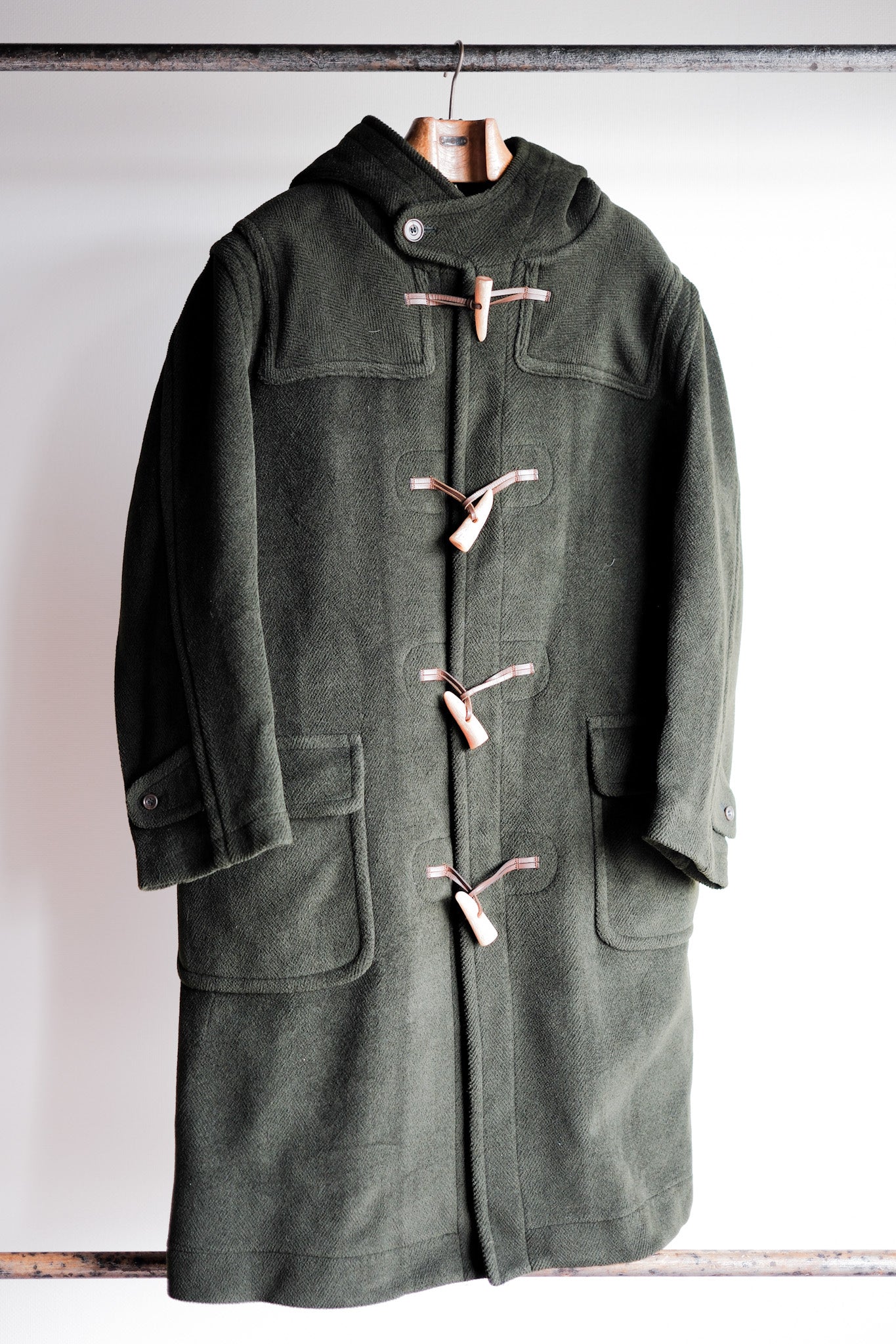 【~90's】Old INVERTERE Wool Duffle Coat "Moorbrook"