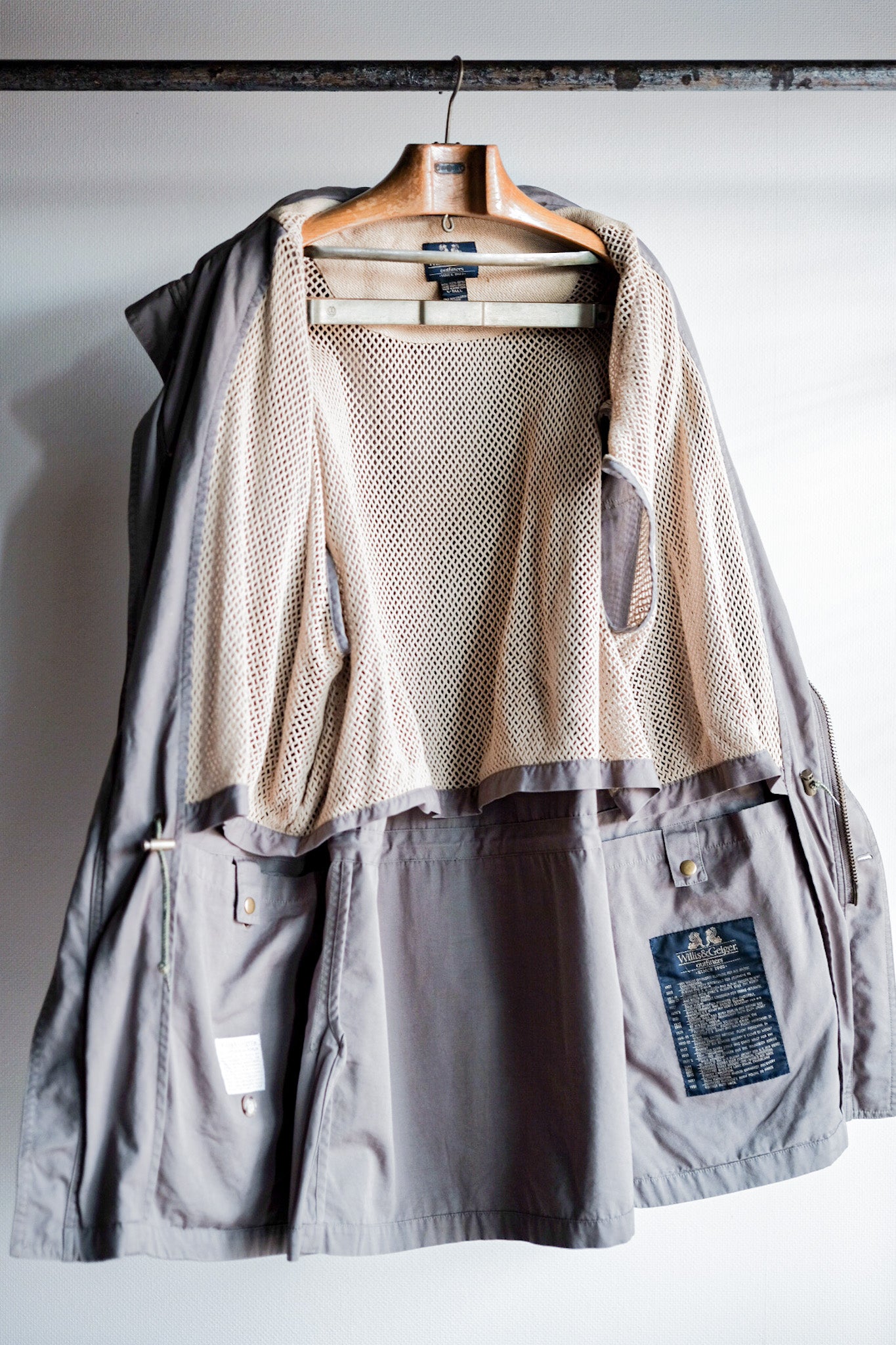 【~90's】Willis&Geiger Bush Poplin Safari Jacket Size.L-TALL