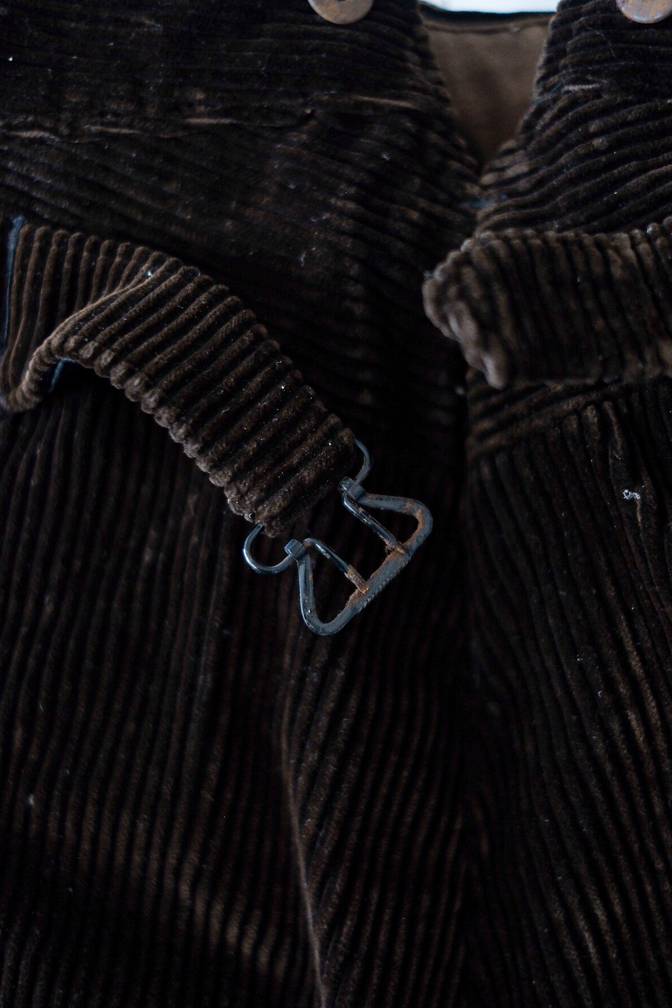 【~30's】French Vintage Brown Corduroy Work Pant