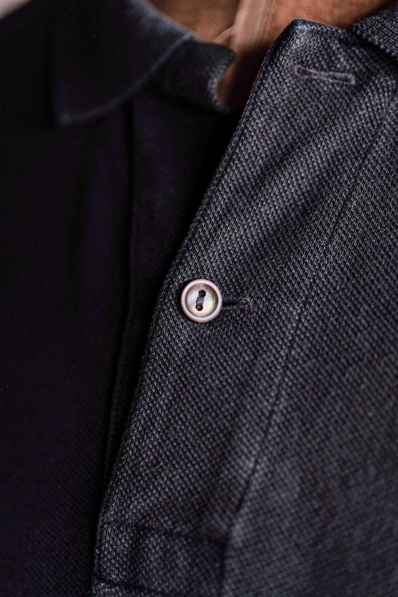 【~80's】CHEMISE LACOSTE L/S Polo Shirt Size.5 "Black"