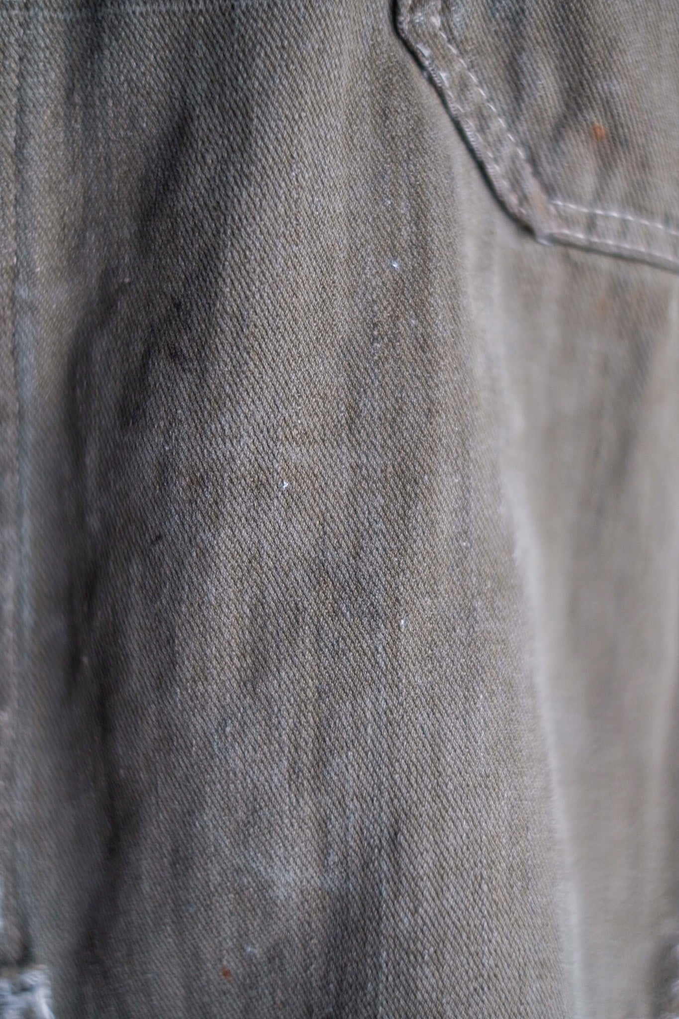 【~30's】German Vintage Green Cotton Work Jacket