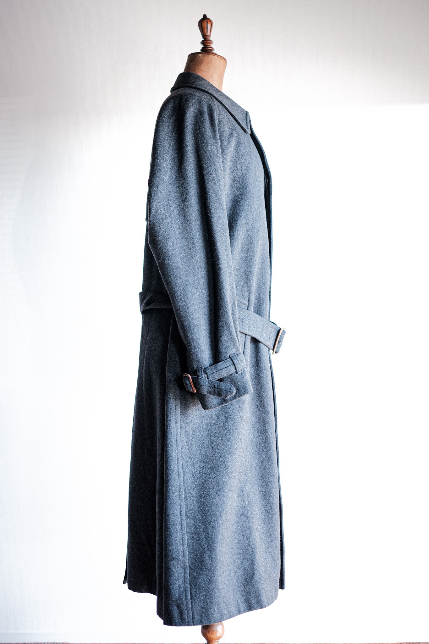 【~70's】Vintage Aquascutum Single Raglan Wool Rider Coat