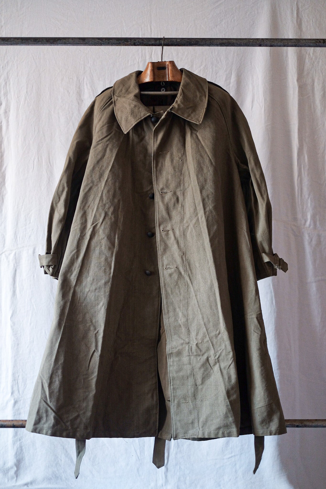 【~50's】French Army M35 Motorcycle Coat Size.1 "Dead Stock"
