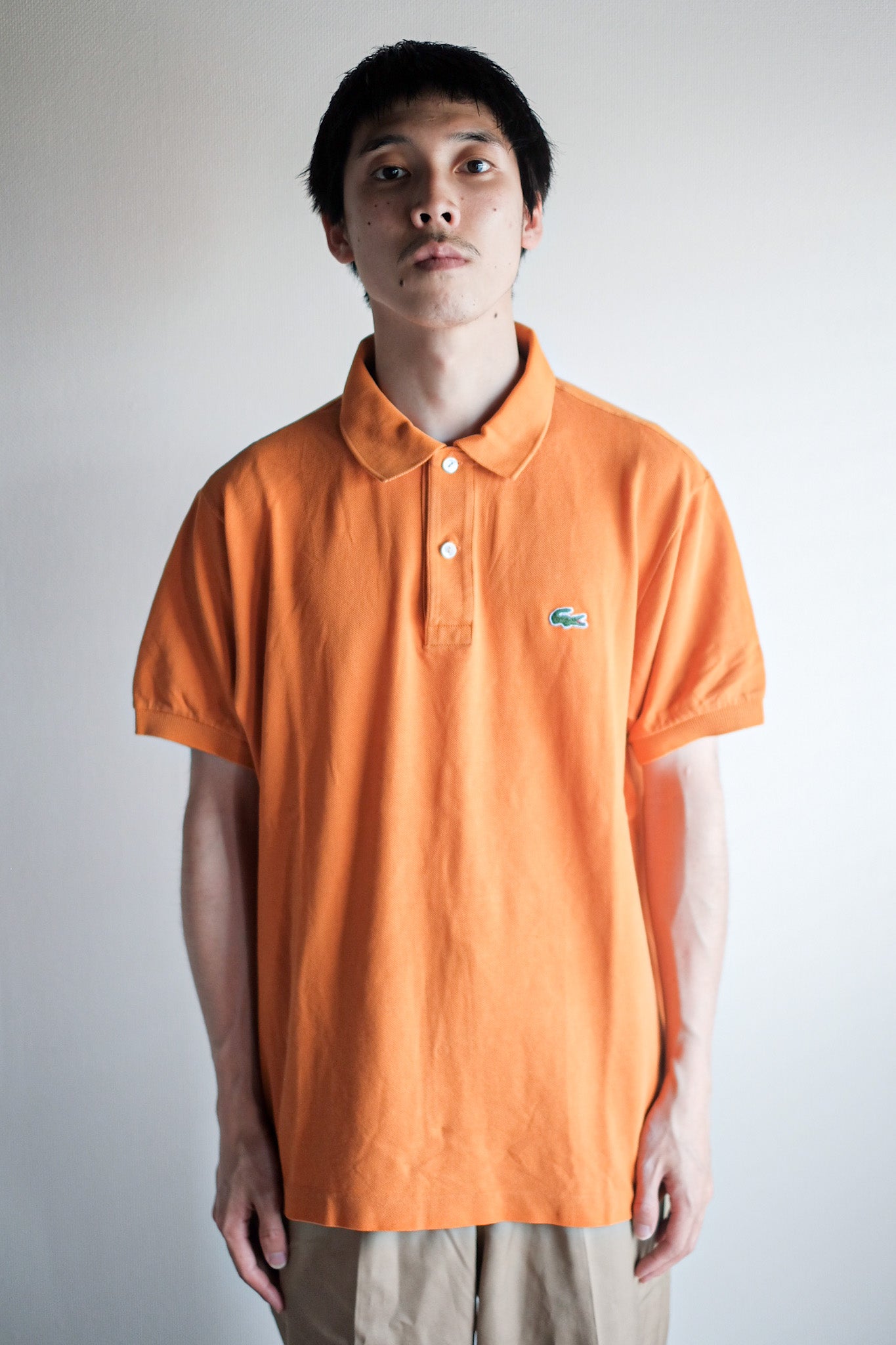 【~80's】CHEMISE LACOSTE S/S Polo Shirt Size.5 "Orange"