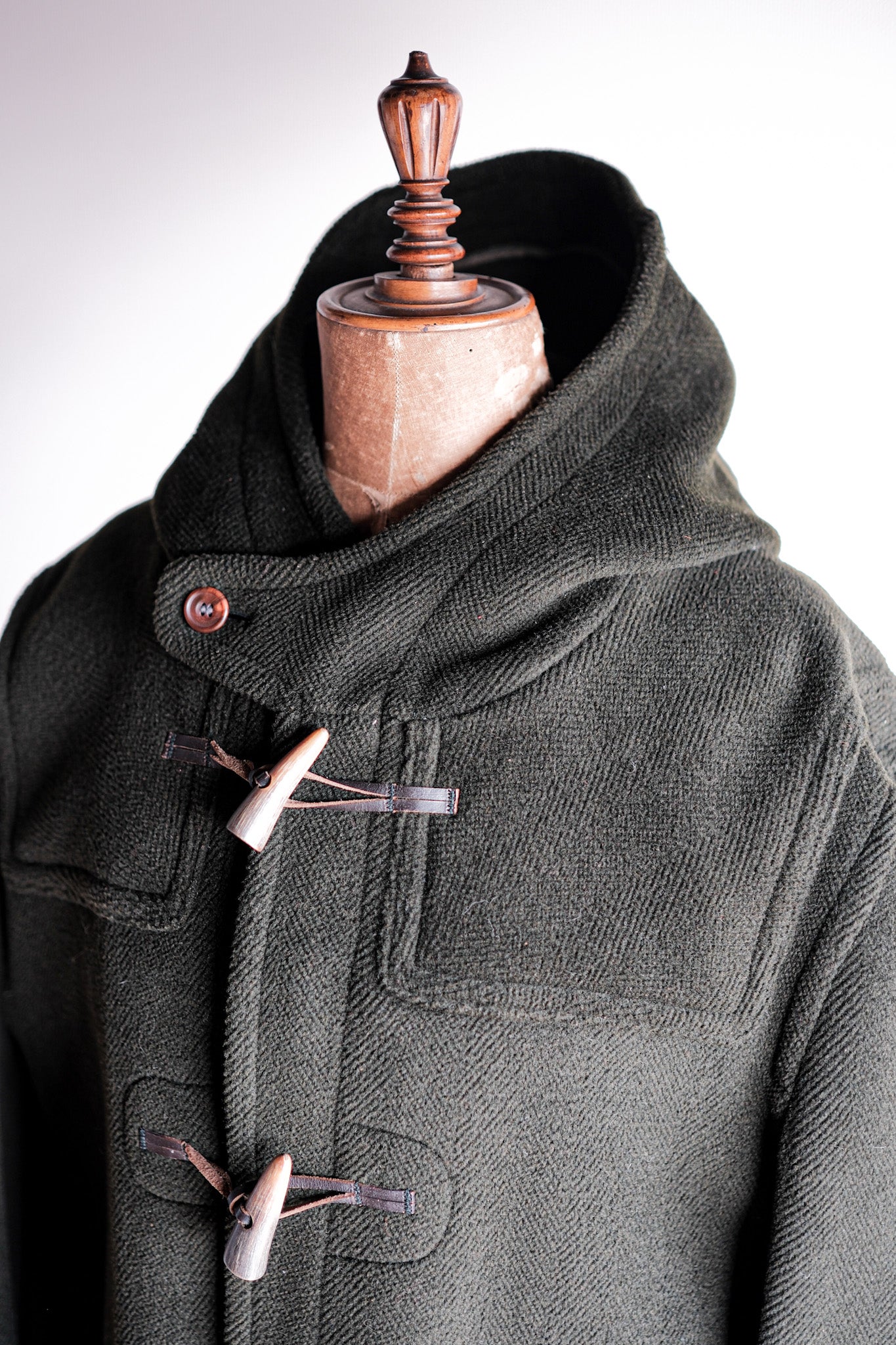 【~90's】Old INVERTERE Wool Duffle Coat "Moorbrook"