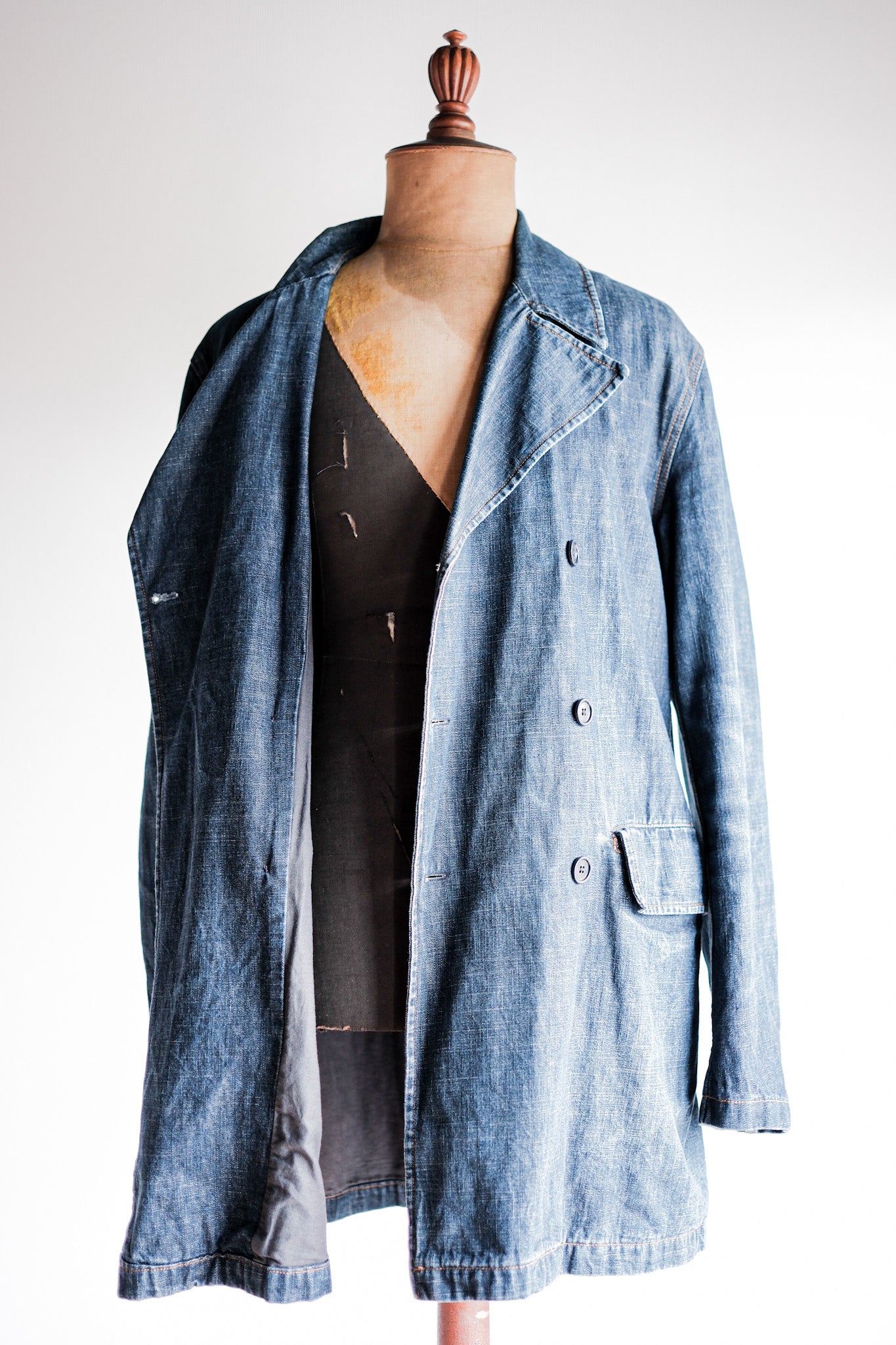 【~00’s】Old miu miu Double Breasted Denim Coat