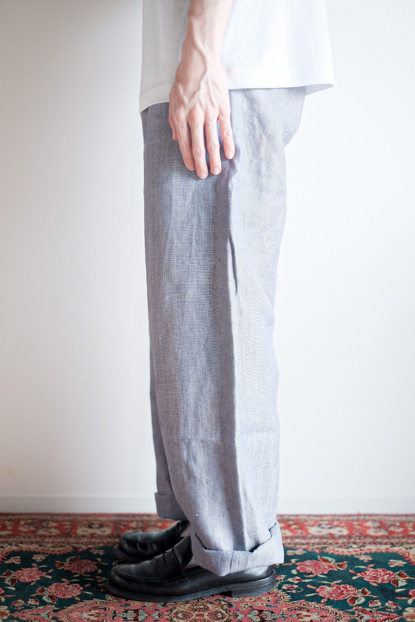 【~50's】French Navy Ramie Linen Sailor Pant