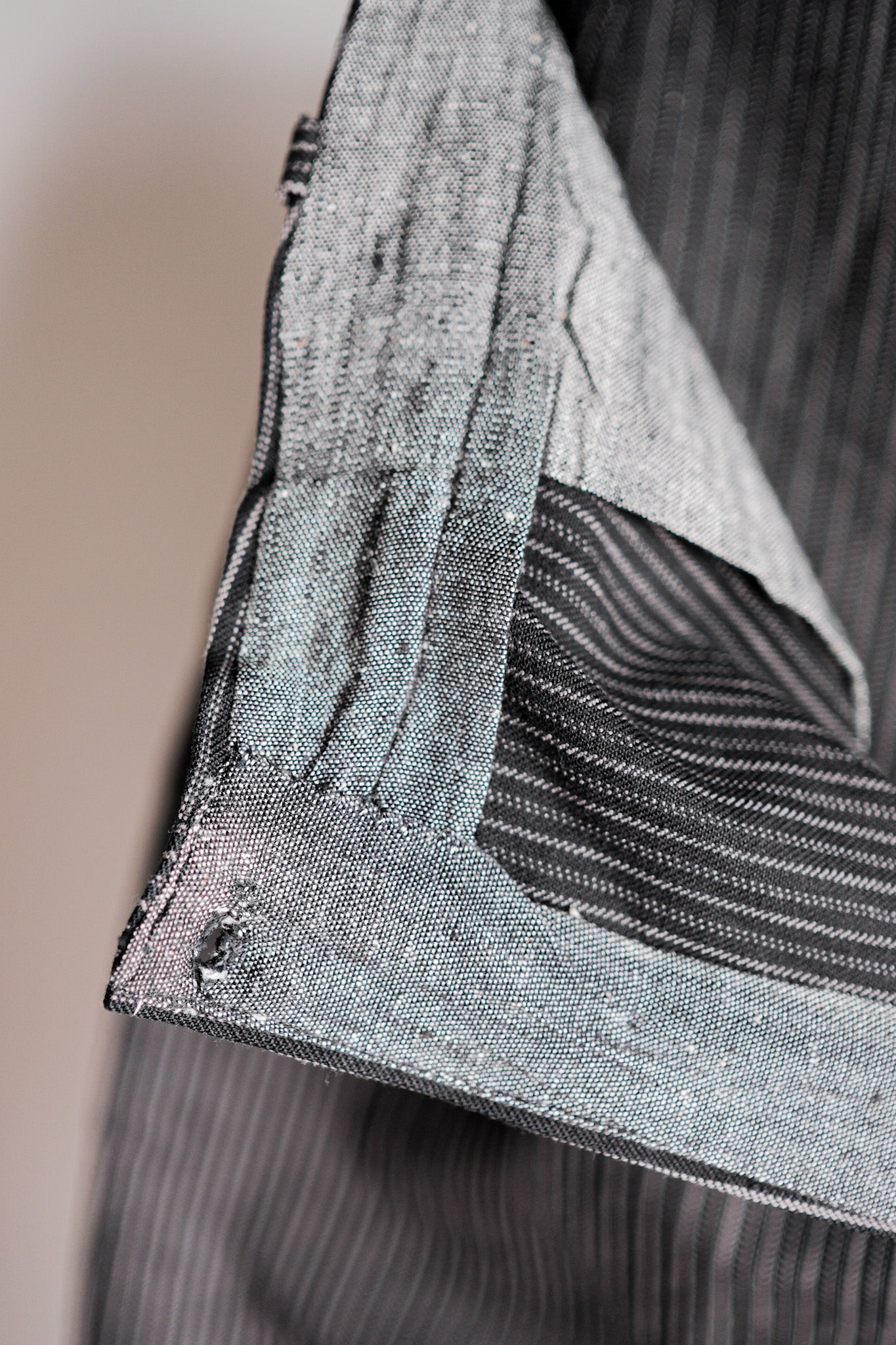 【~40's】French Vintage Cotton Striped Work Pants "Dead Stock"