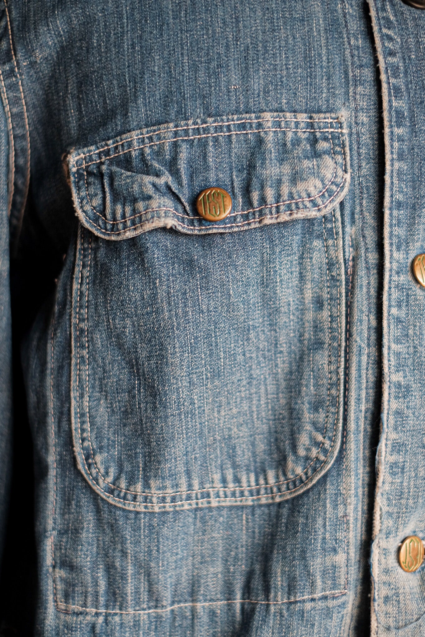 【~40's】American Vintage Denim Coverall "TEST by Rice-Stix"