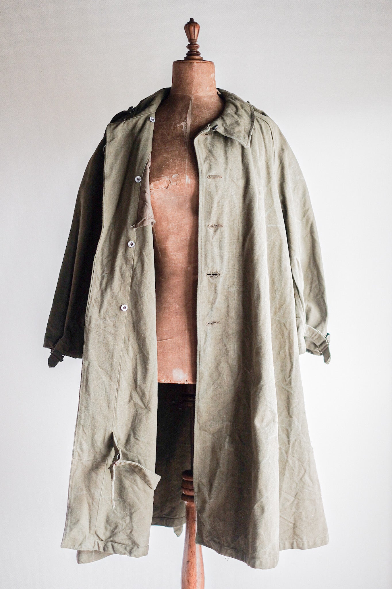 【~50's】French Army M35 Motorcycle Coat Size.2 "Dead Stock"