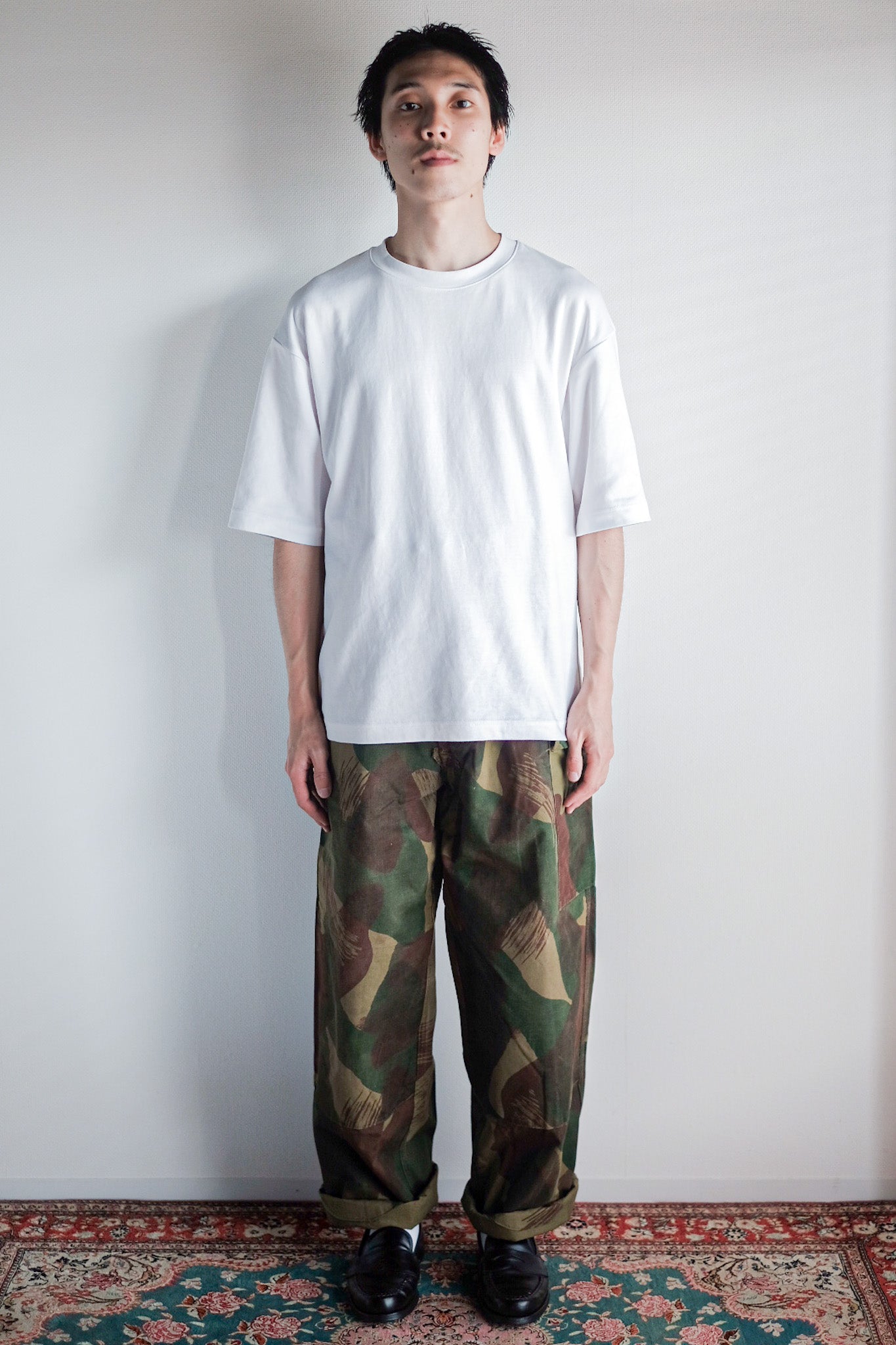 【~50's】Belgium Army Brushstroke Camo Airborne Pant Size.3
