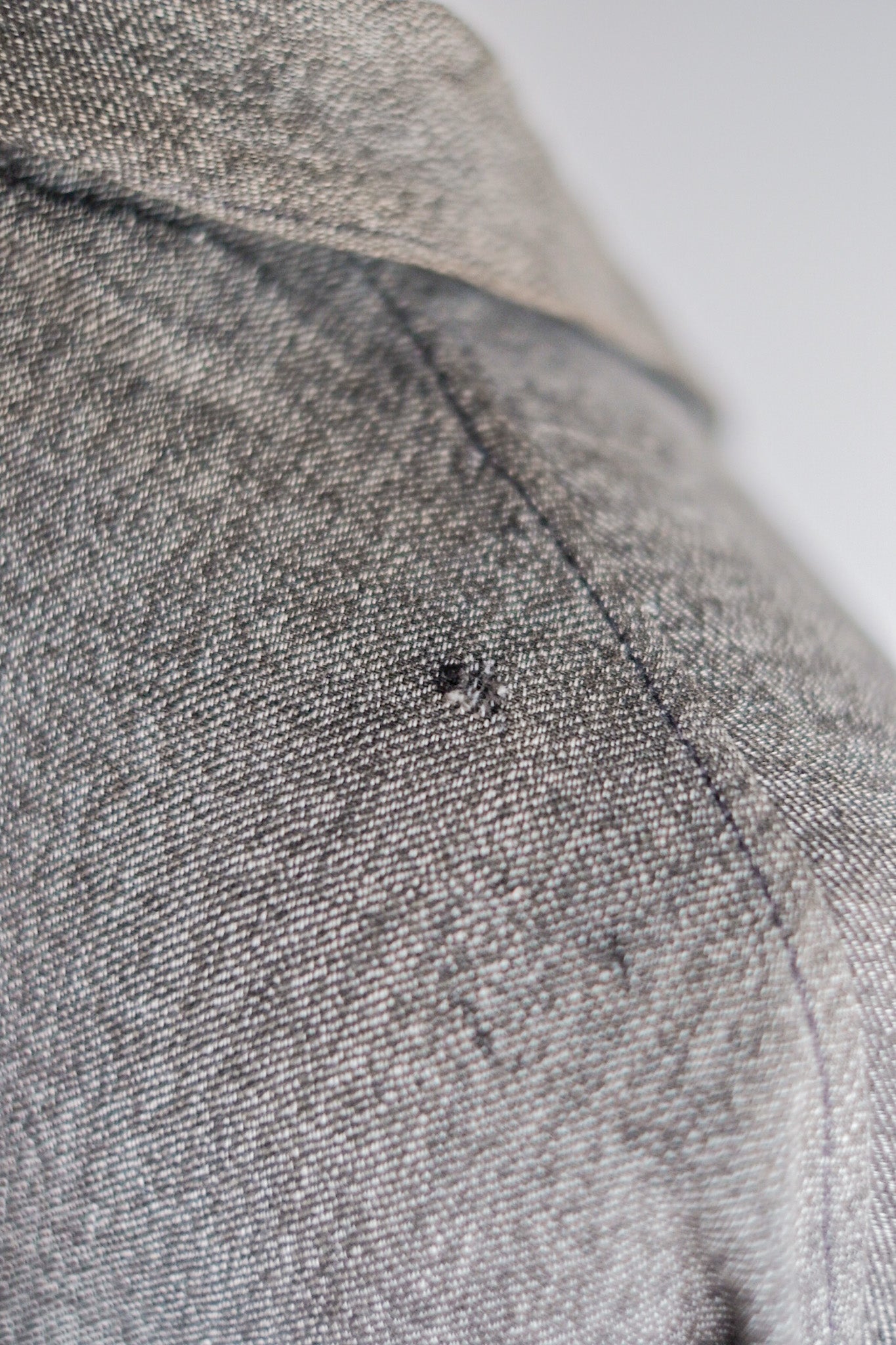 【~40's】French Vintage Black Chambray Atelier Coat