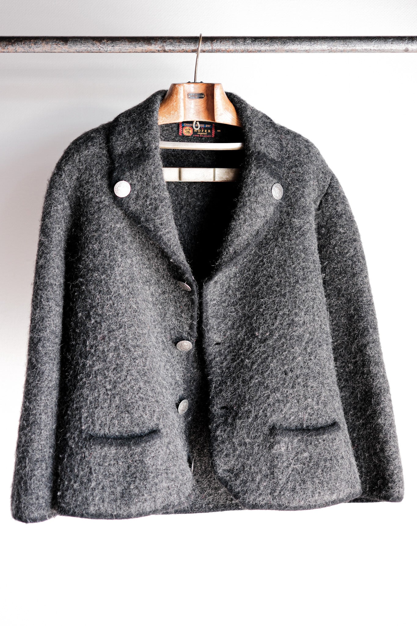 【~80's】HOFER Tyrolean Wool Jacket Size.44