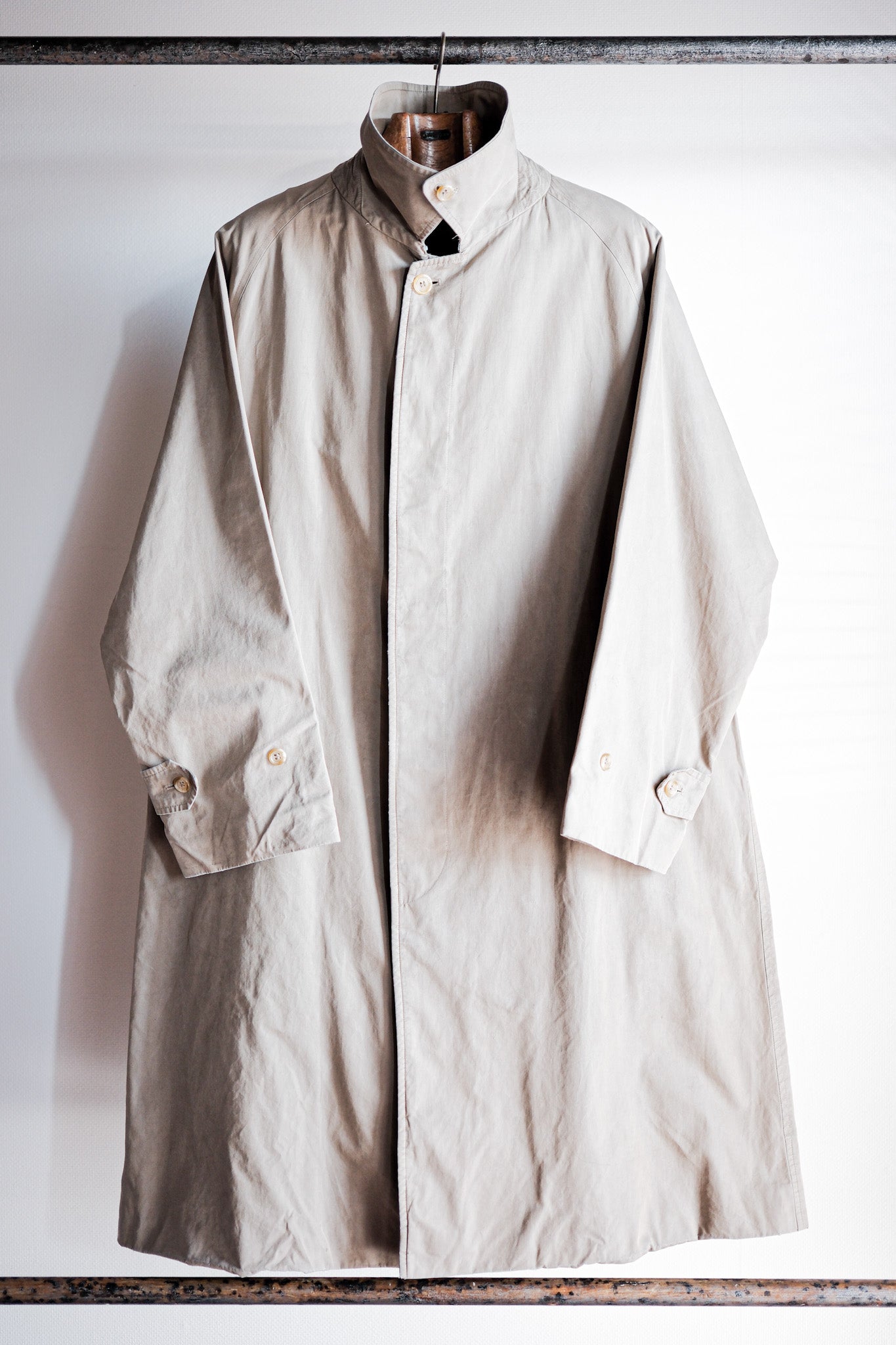 【~80's】Vintage Burberry's Single Raglan Balmacaan Coat C100 Size.48REG
