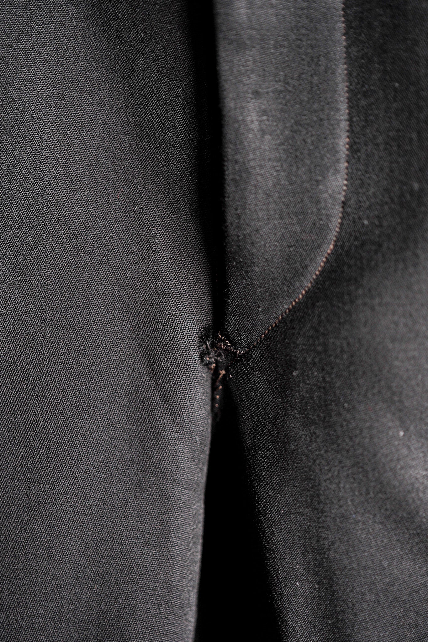 【~40's】French Vintage Black Wool Trousers