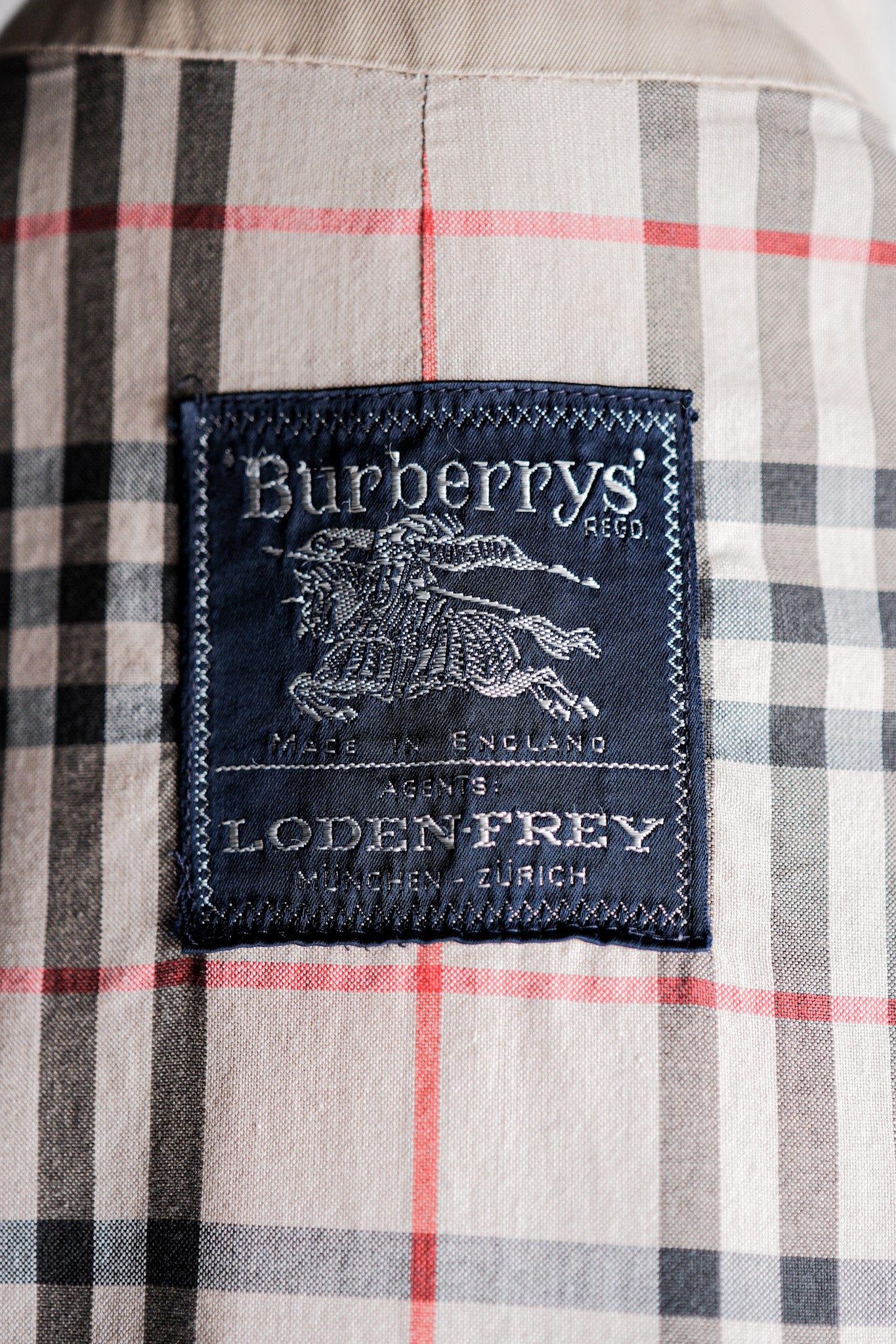 【~70's】Vintage Burberry's Single Raglan Double Breasted Coat "LODEN-FREY 別注"