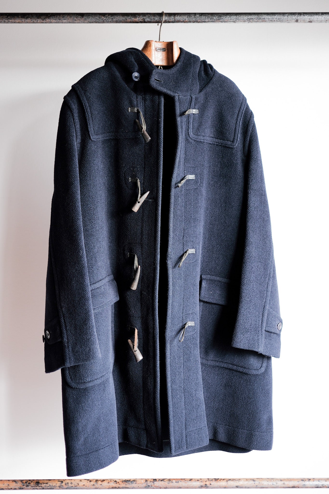 【~90's】Old INVERTERE Wool Duffle Coat "Moorbrook"