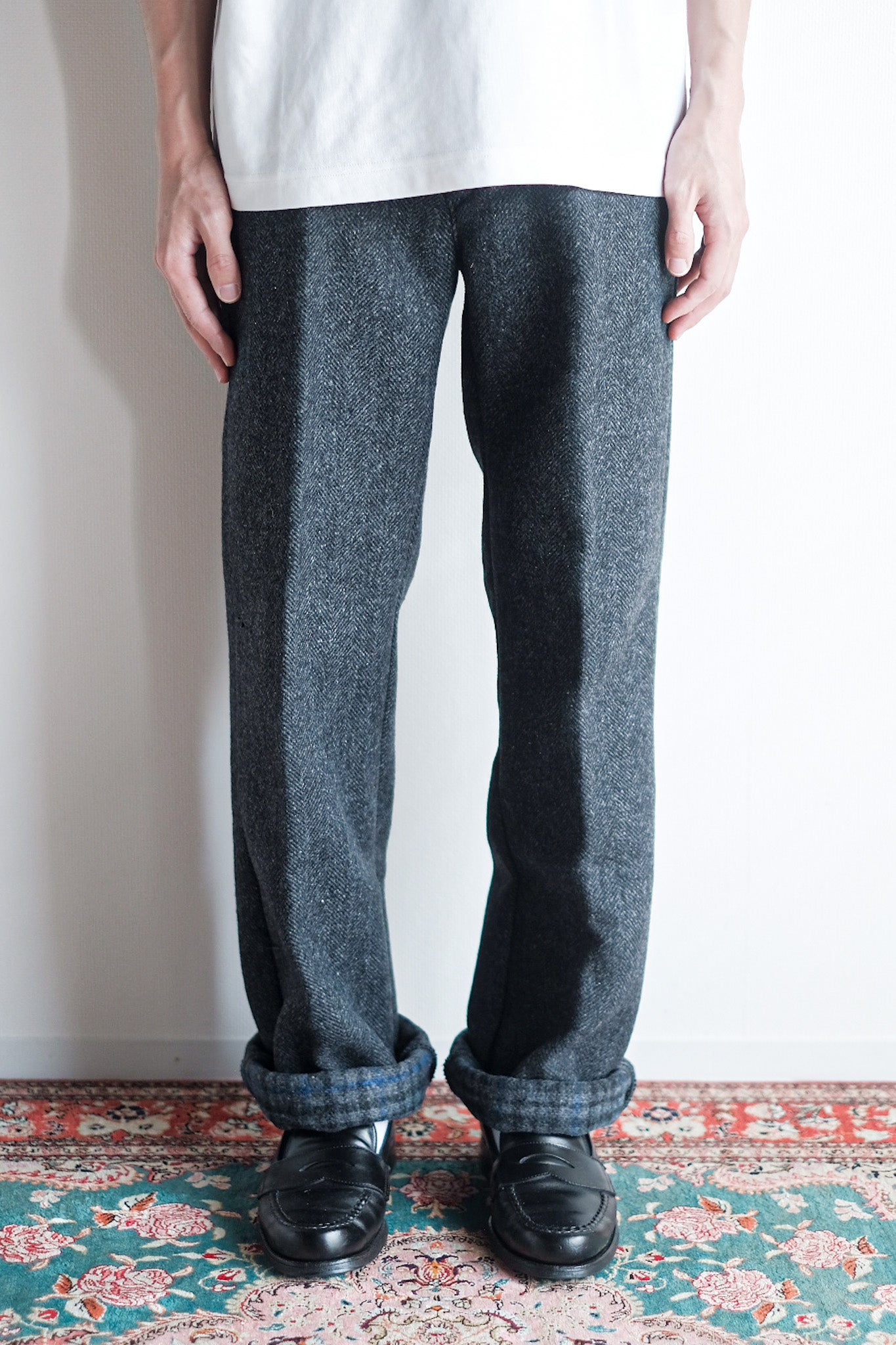 【~50's】French Vintage HBT Wool Work Pants "Pascal Fabric" "Dead Stock"