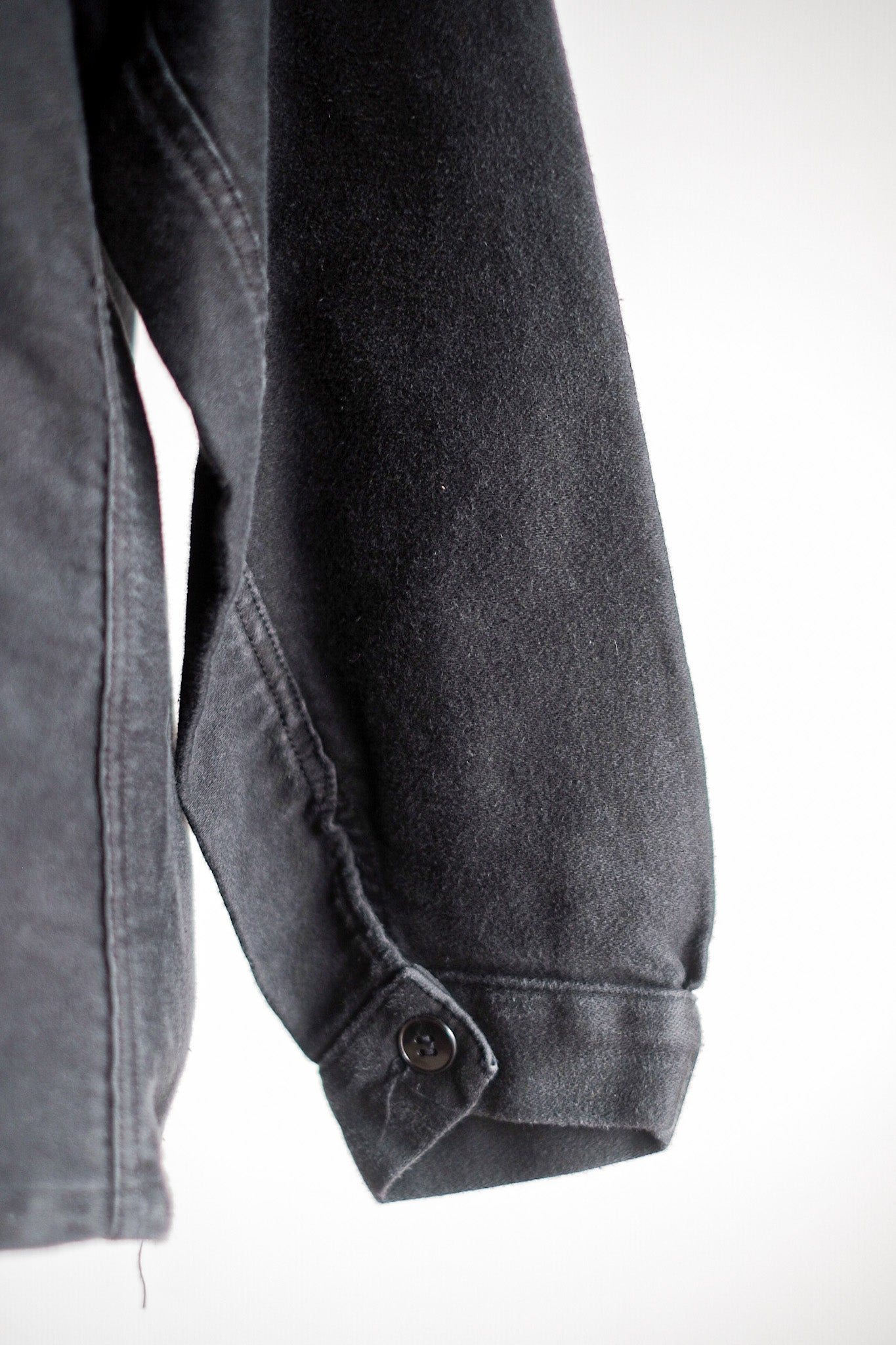 【~50's】French Vintage Black Moleskin Work Jacket
