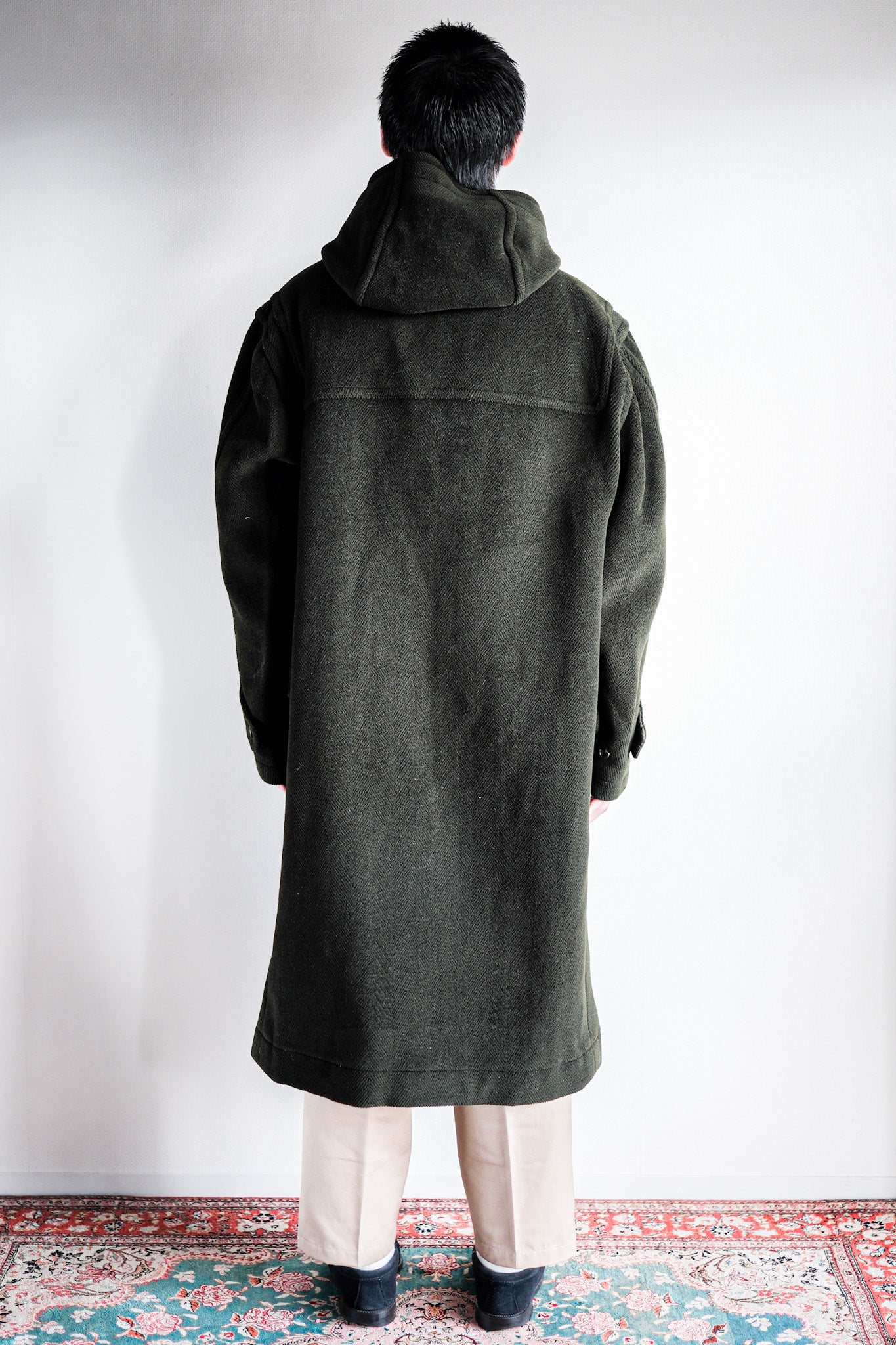 【~90's】Old INVERTERE Wool Duffle Coat "Moorbrook"