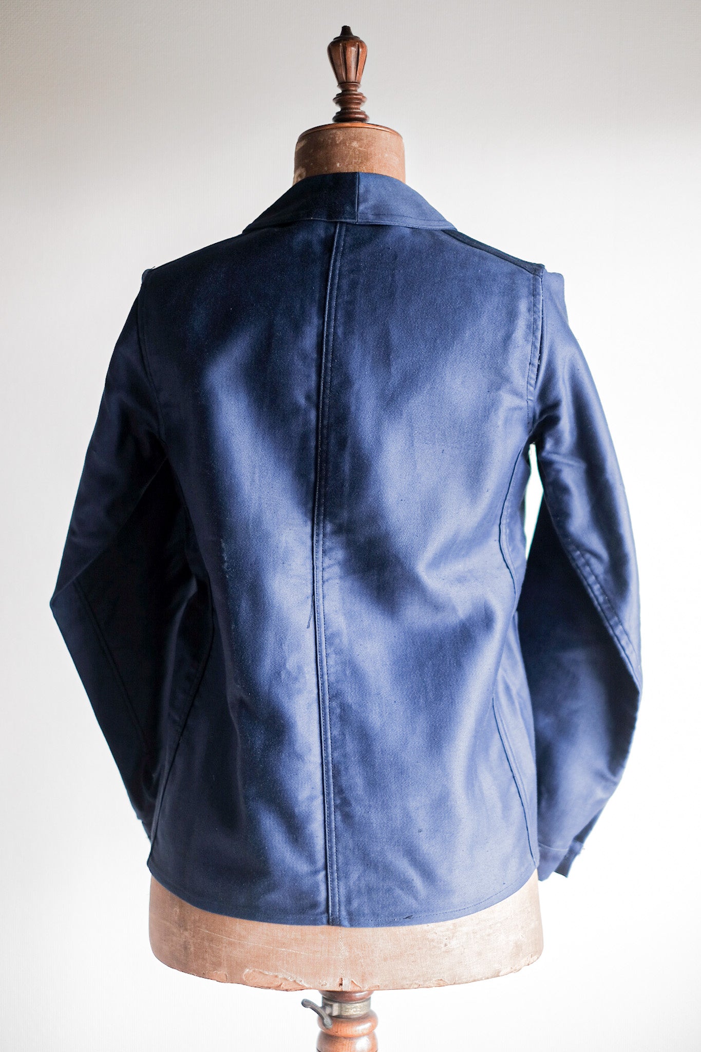 【~40's】French Vintage Blue Moleskin Work Jacket "Dead Stock"