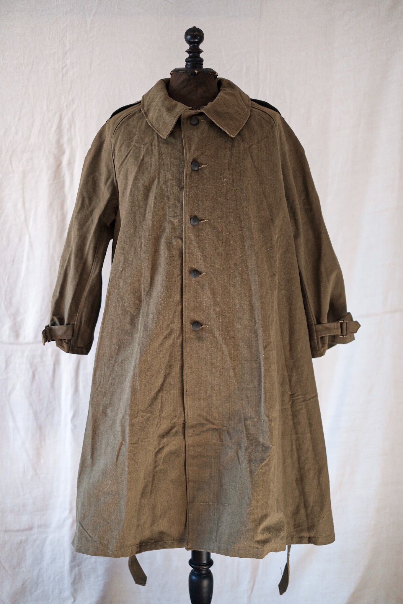 【~50's】French Army M35 Motorcycle Coat Size.1 "Dead Stock"