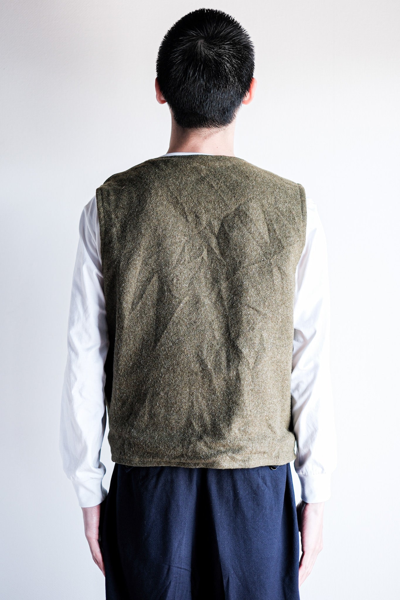 【~70's】American Vintage Tiger Stripe Camouflage Reversible Vest