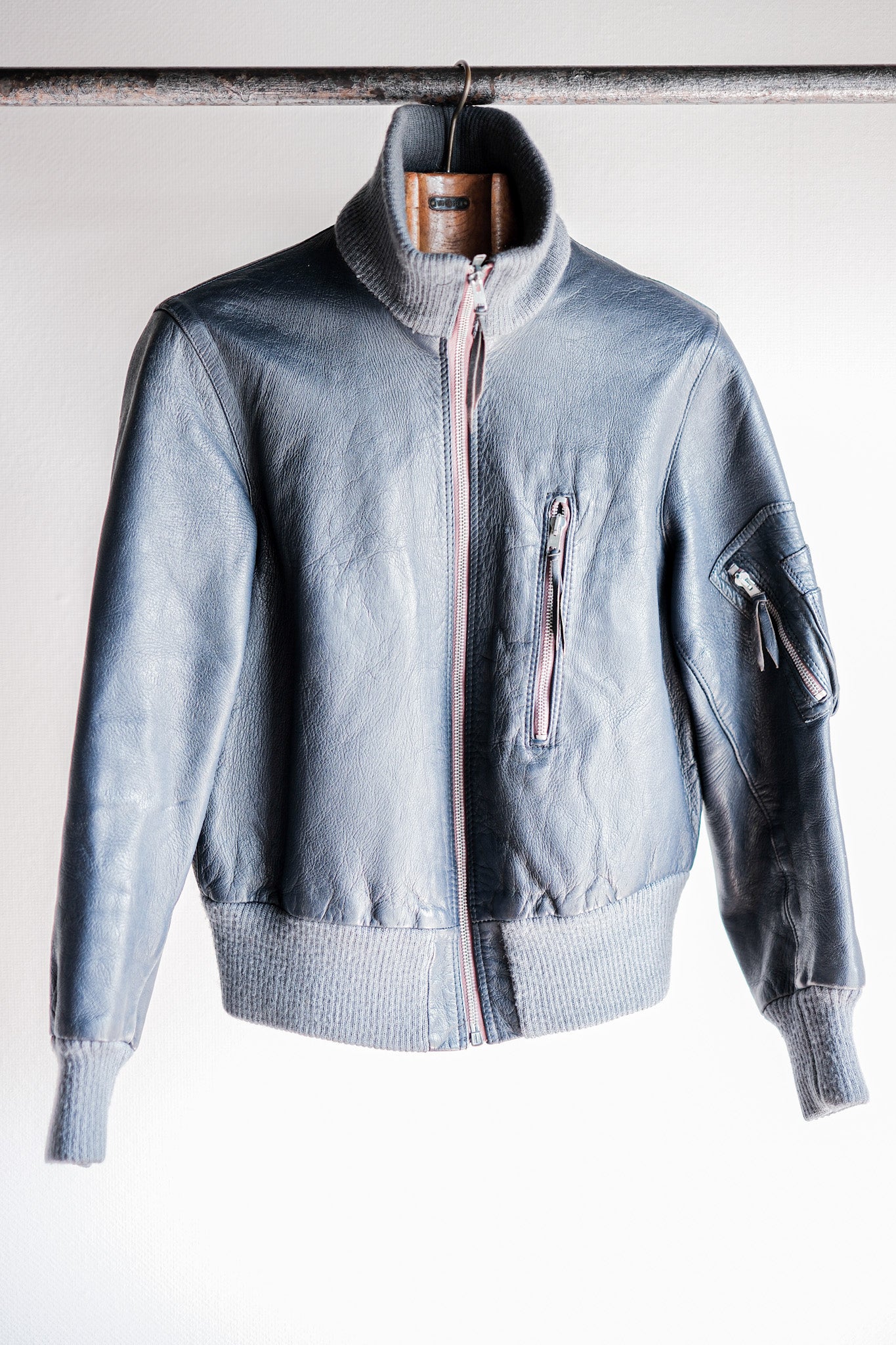 【~60’s】West German Air Force Type Pilot Leather Jacket “Early Type”
