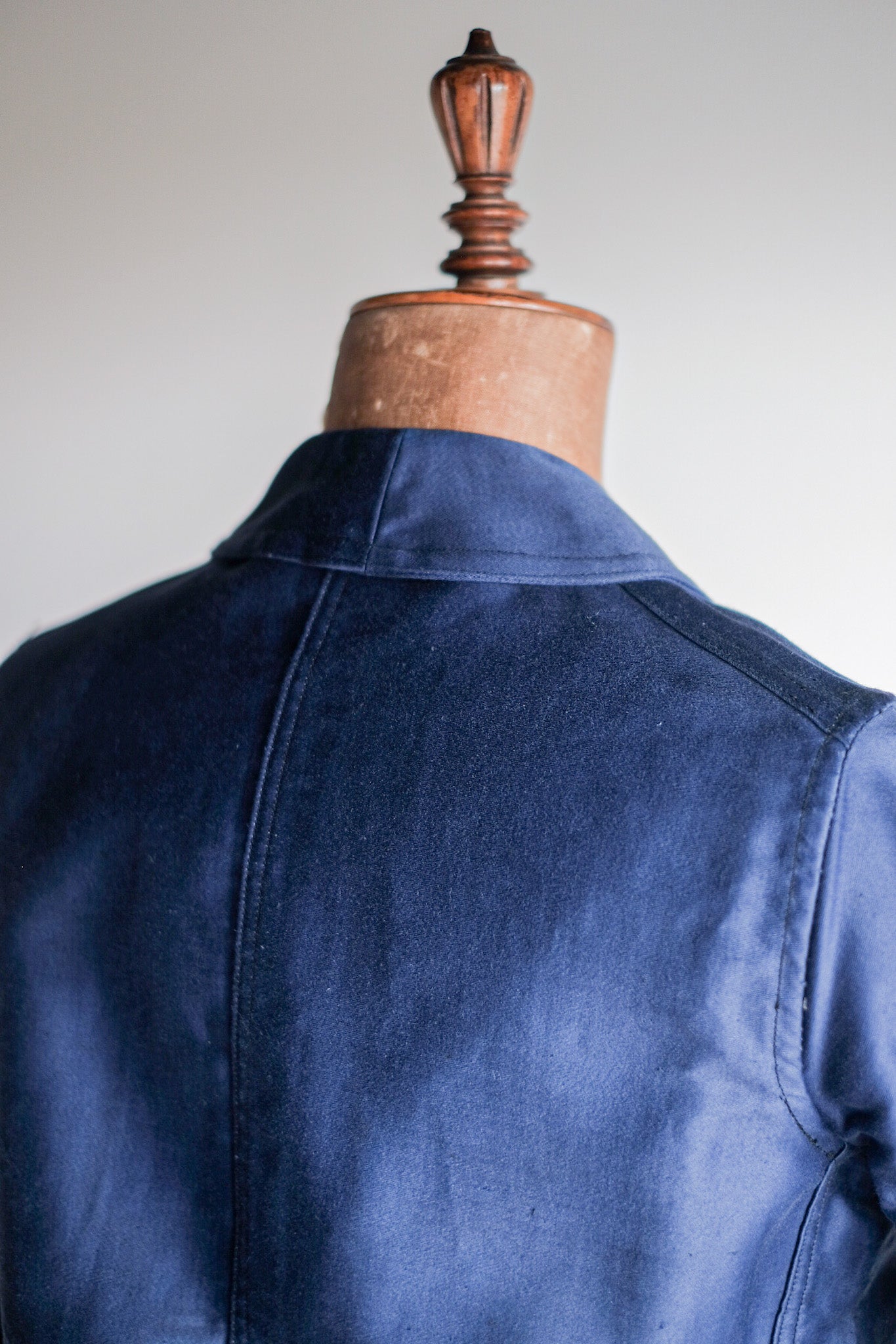 【~40's】French Vintage Blue Moleskin Work Jacket "Dead Stock"