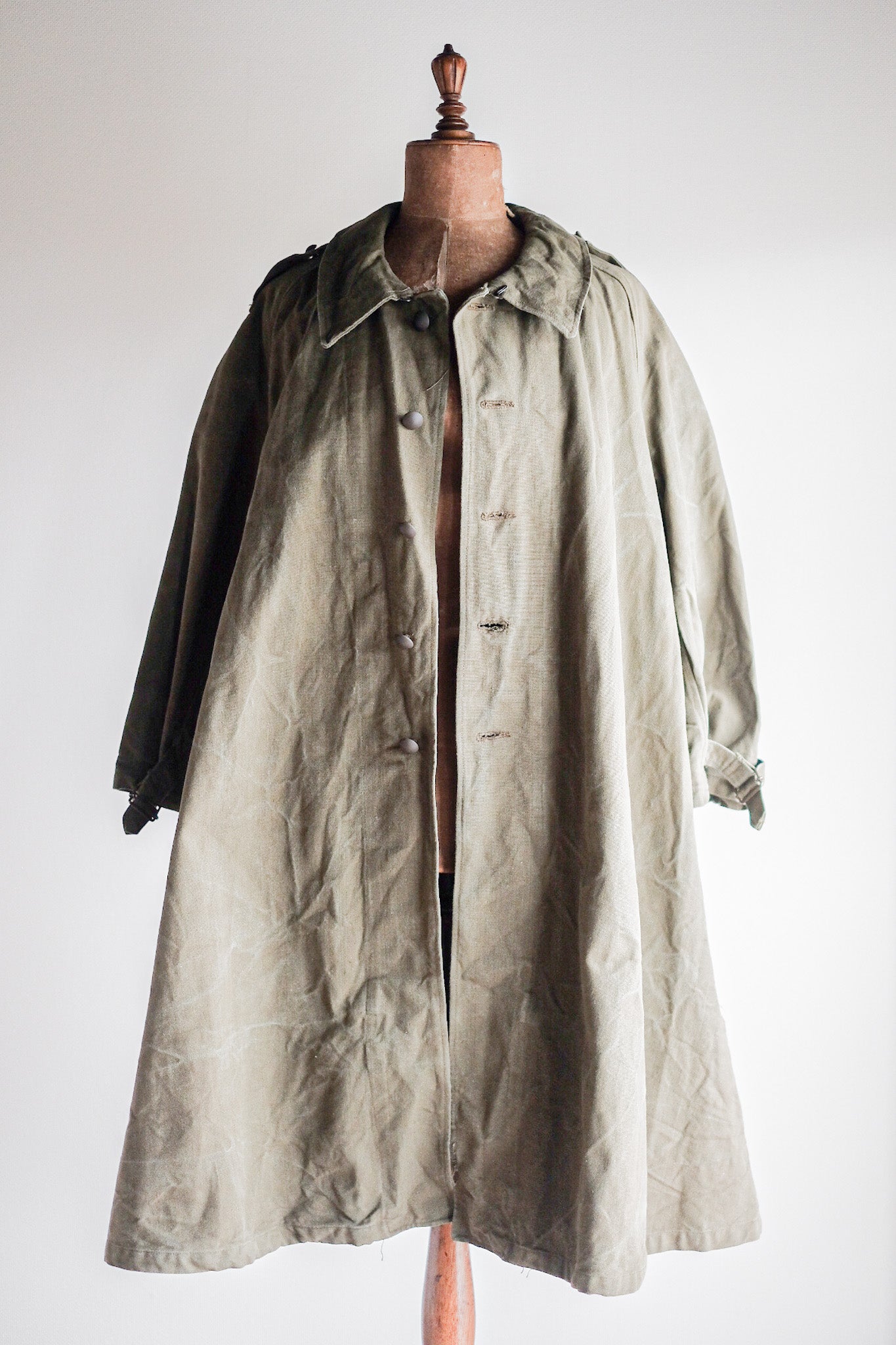 【~50's】French Army M35 Motorcycle Coat Size.2 "Dead Stock"