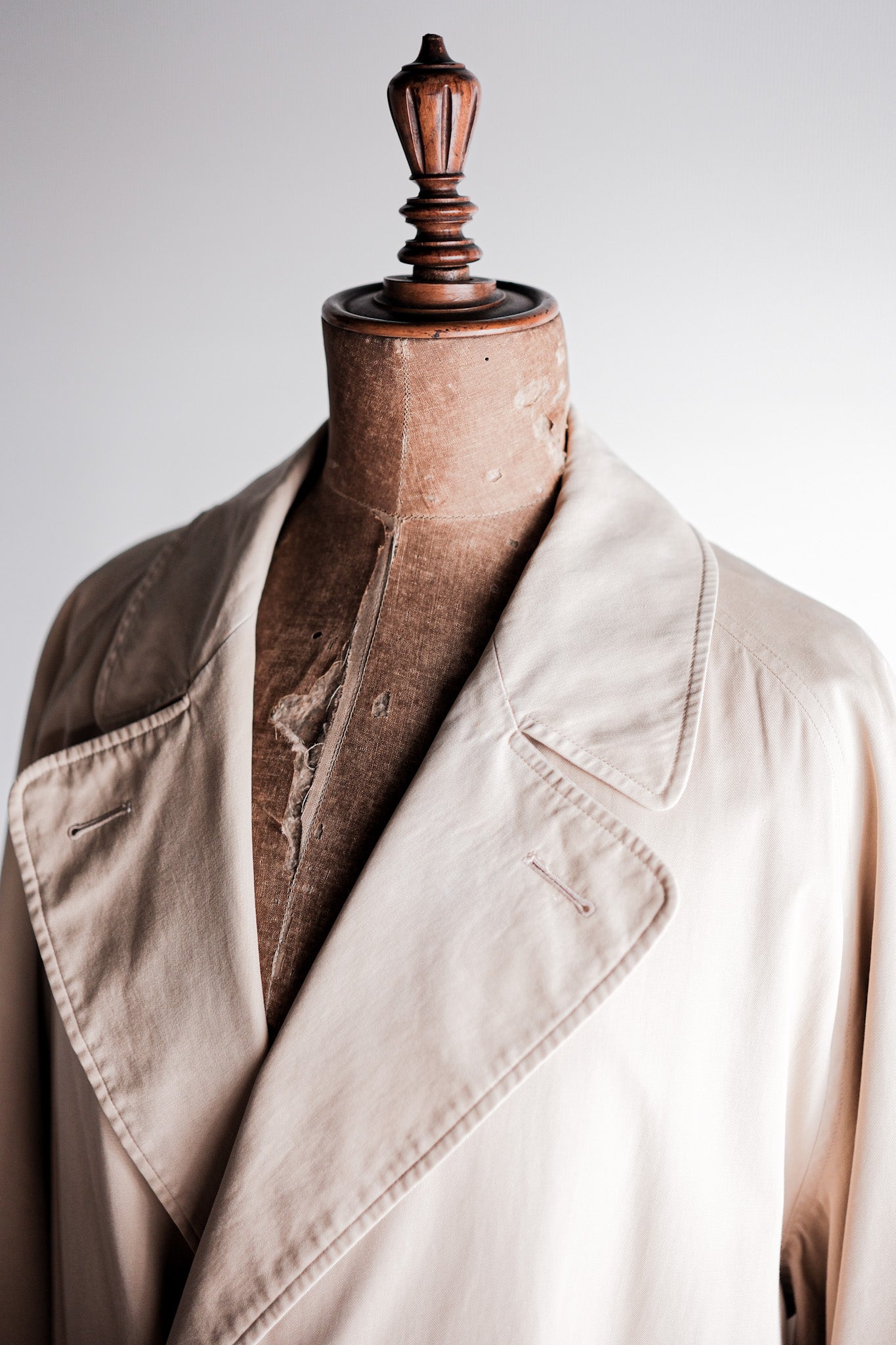 【~70's】Vintage Burberry's Single Raglan Double Breasted Coat "LODEN-FREY 別注"
