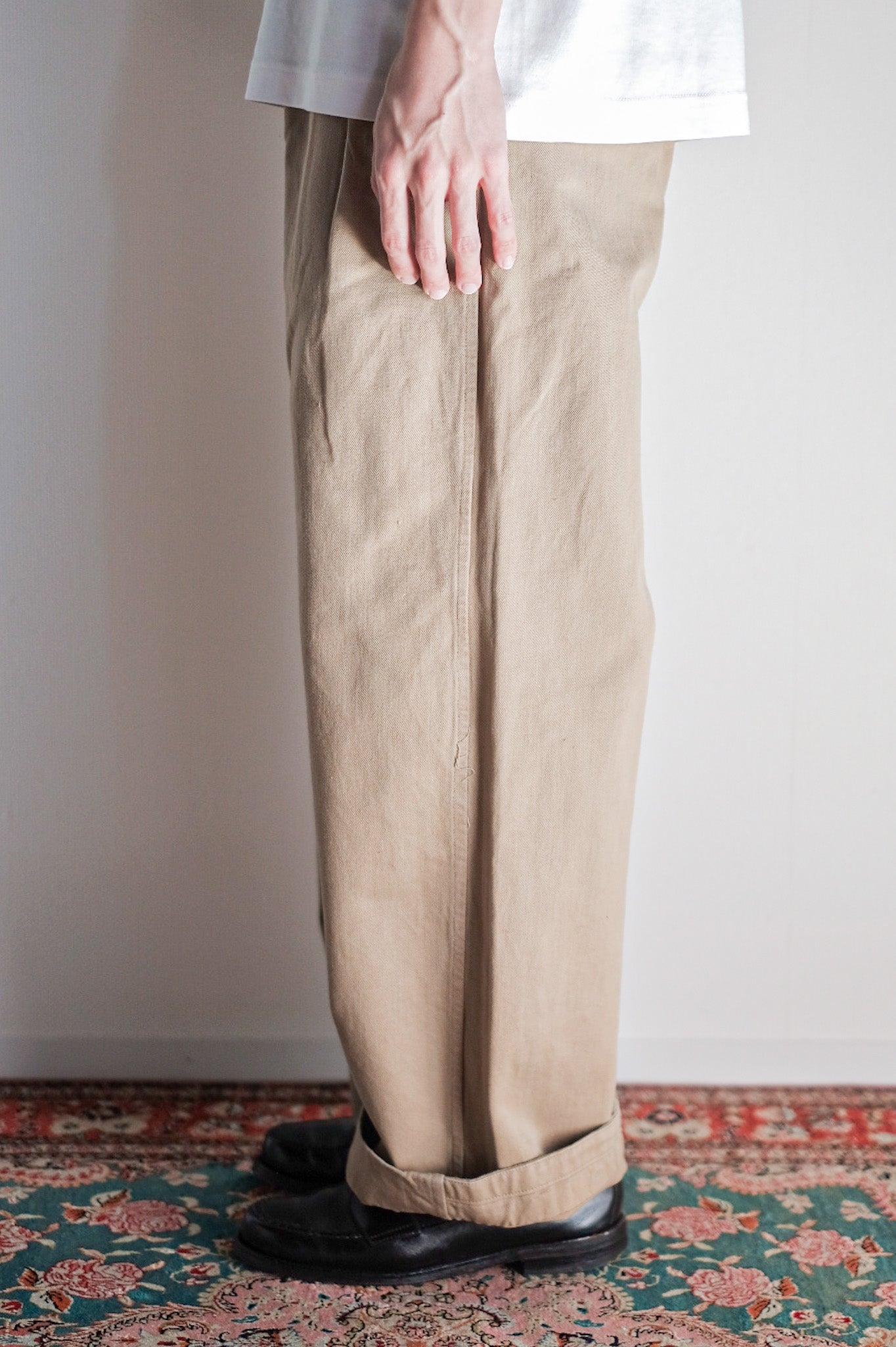 【~50's】French Army M52 Chino Trousers Size.84M