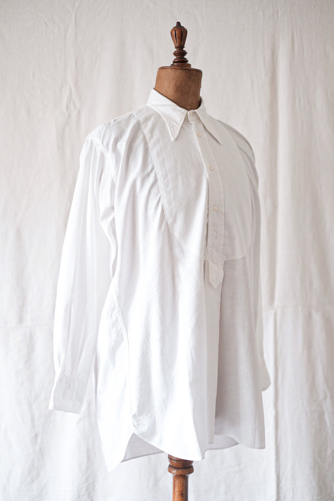 【~40's】French Vintage Grandpa Shirt